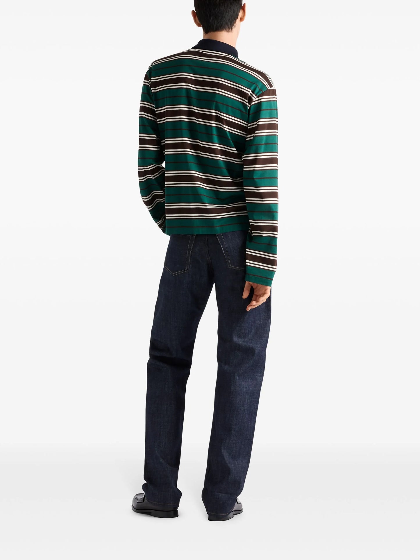 striped polo shirt
