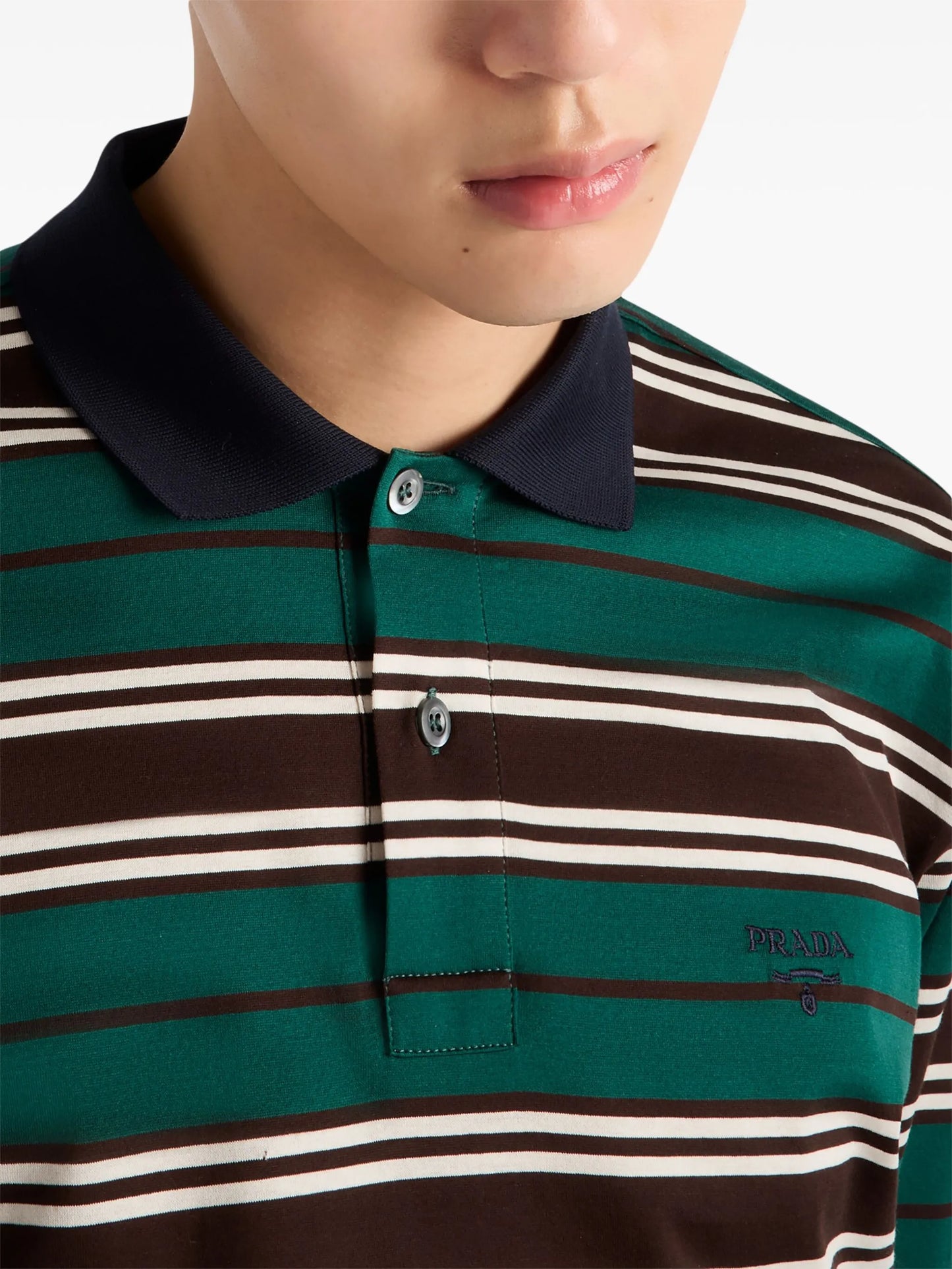 striped polo shirt