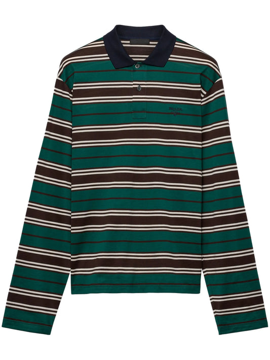 striped polo shirt