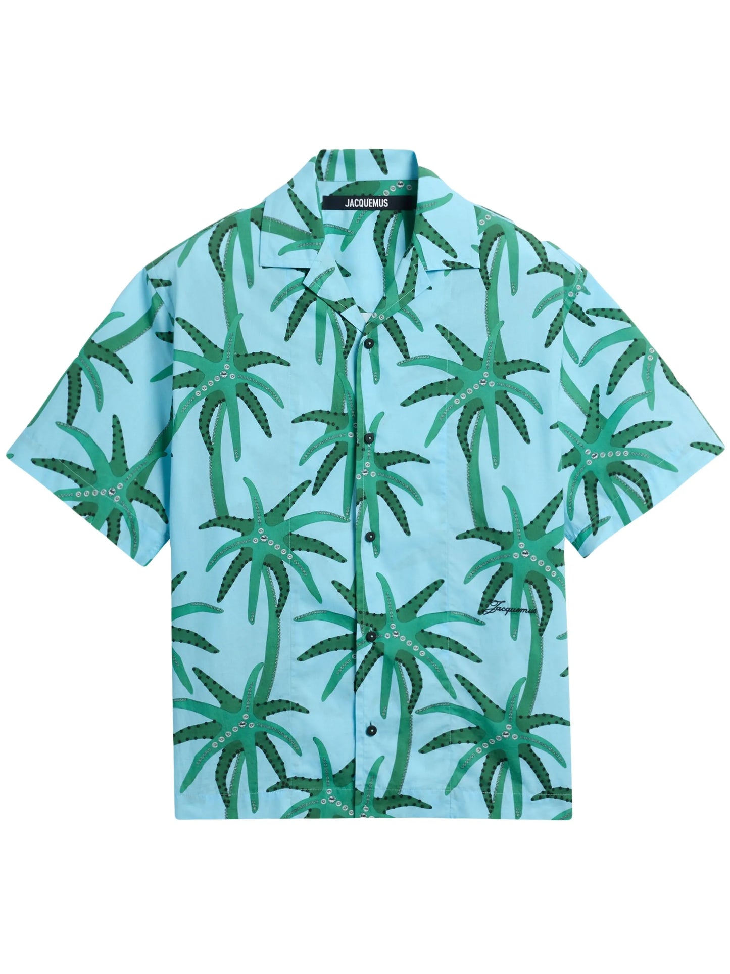 floral-print shirt