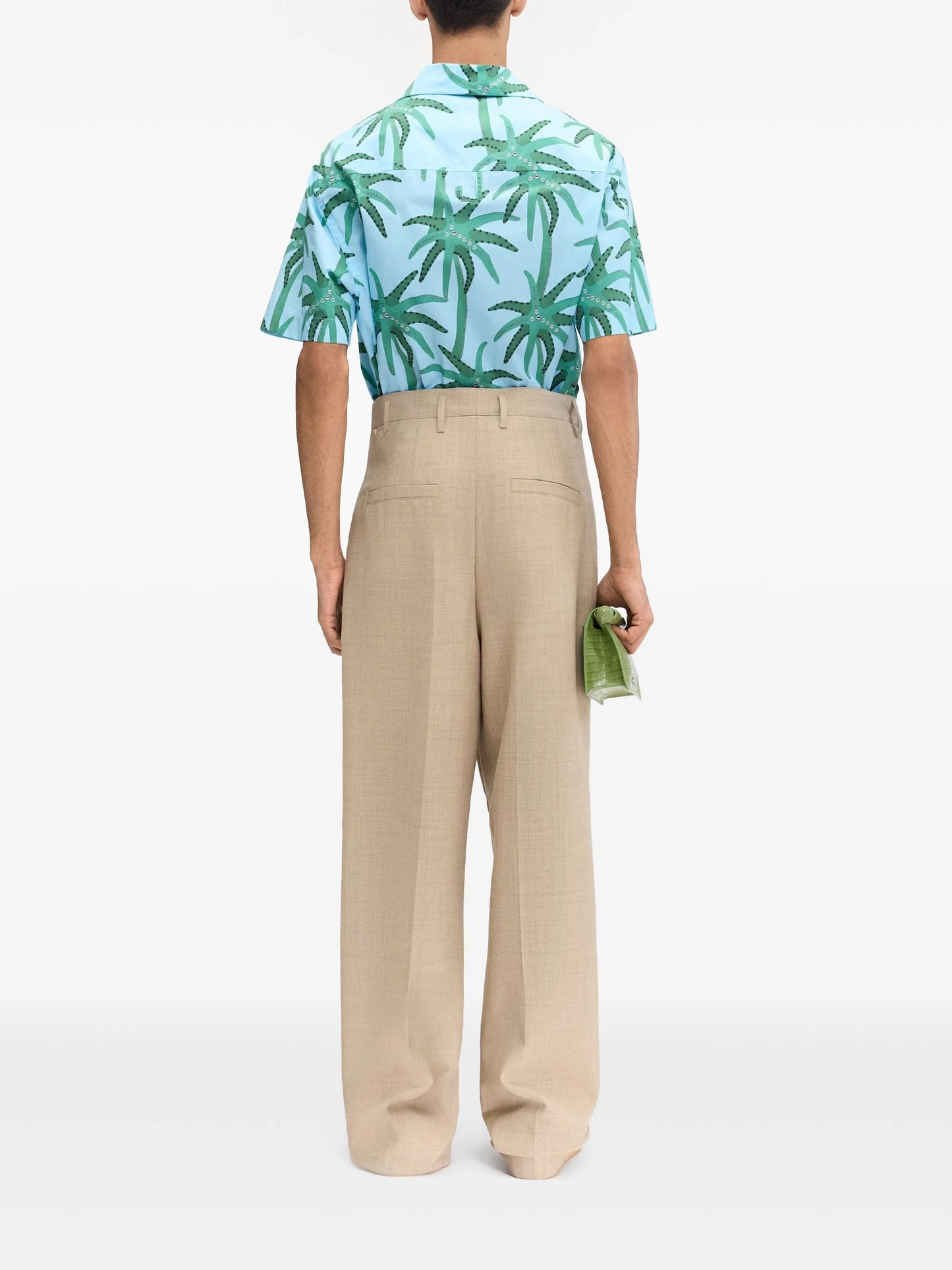 floral-print shirt