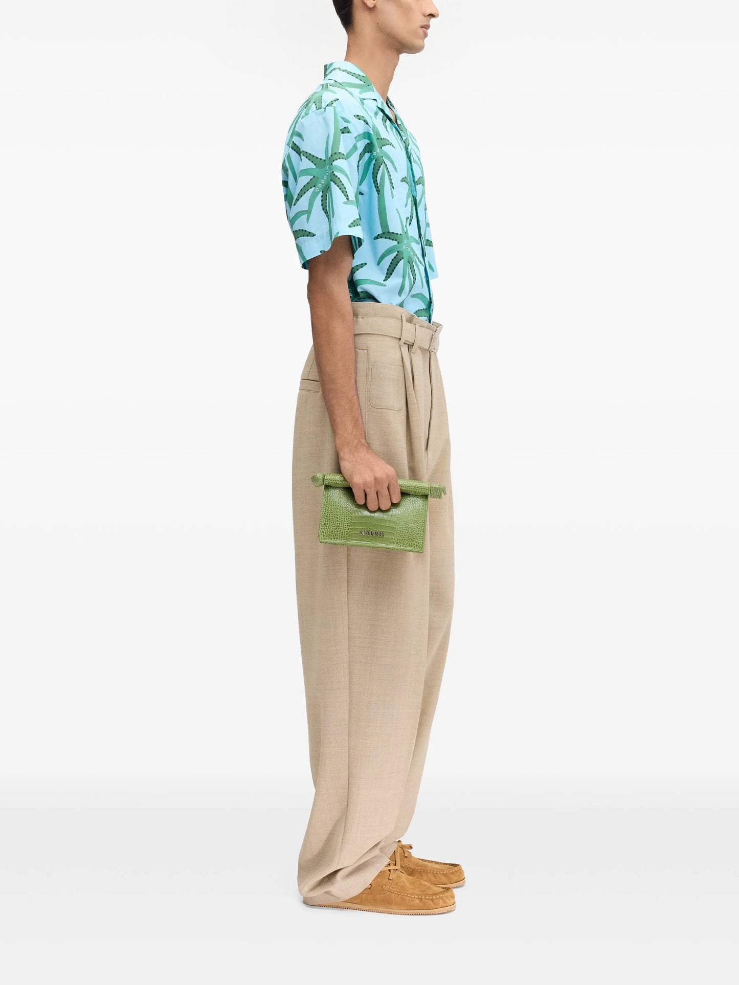 floral-print shirt