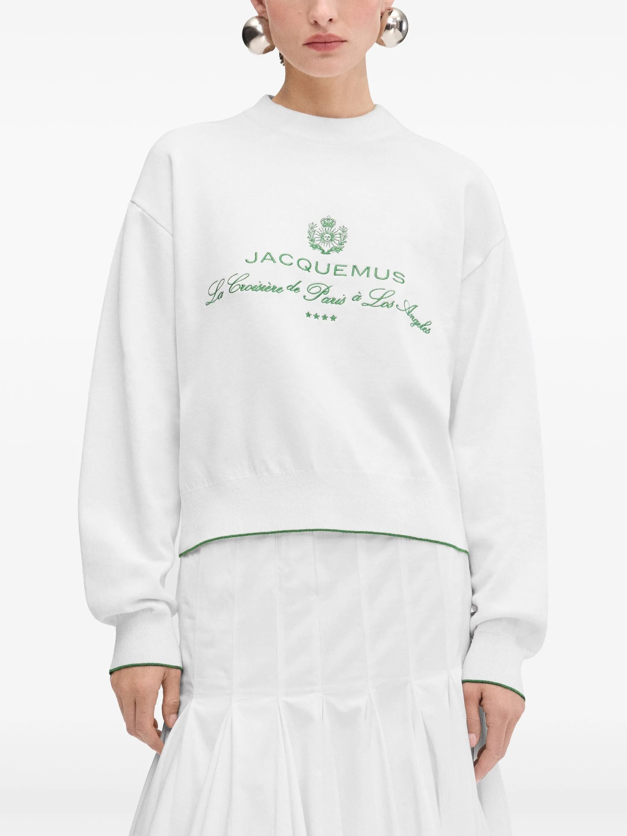 logo-embroidered sweatshirt