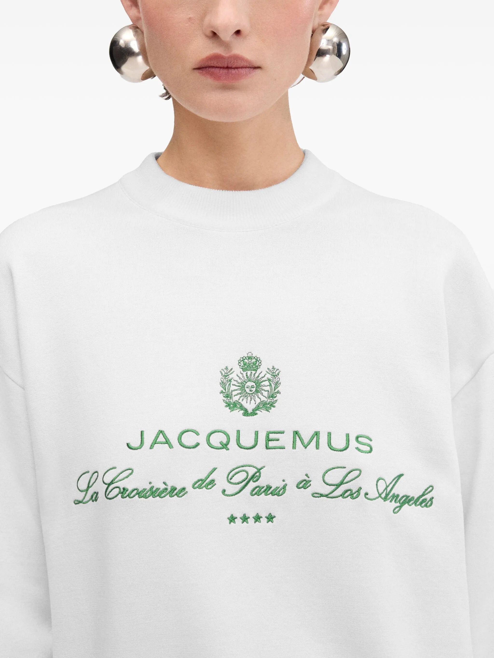 logo-embroidered sweatshirt