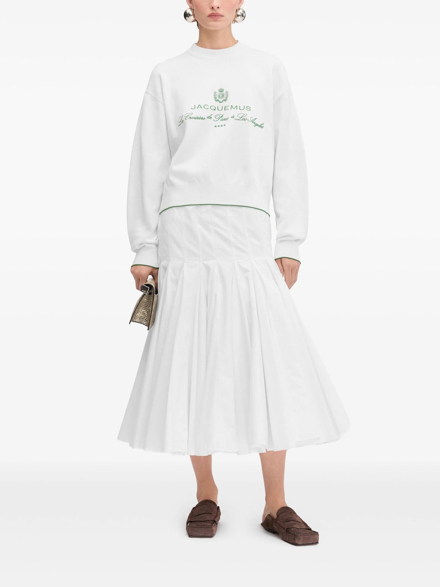 logo-embroidered sweatshirt