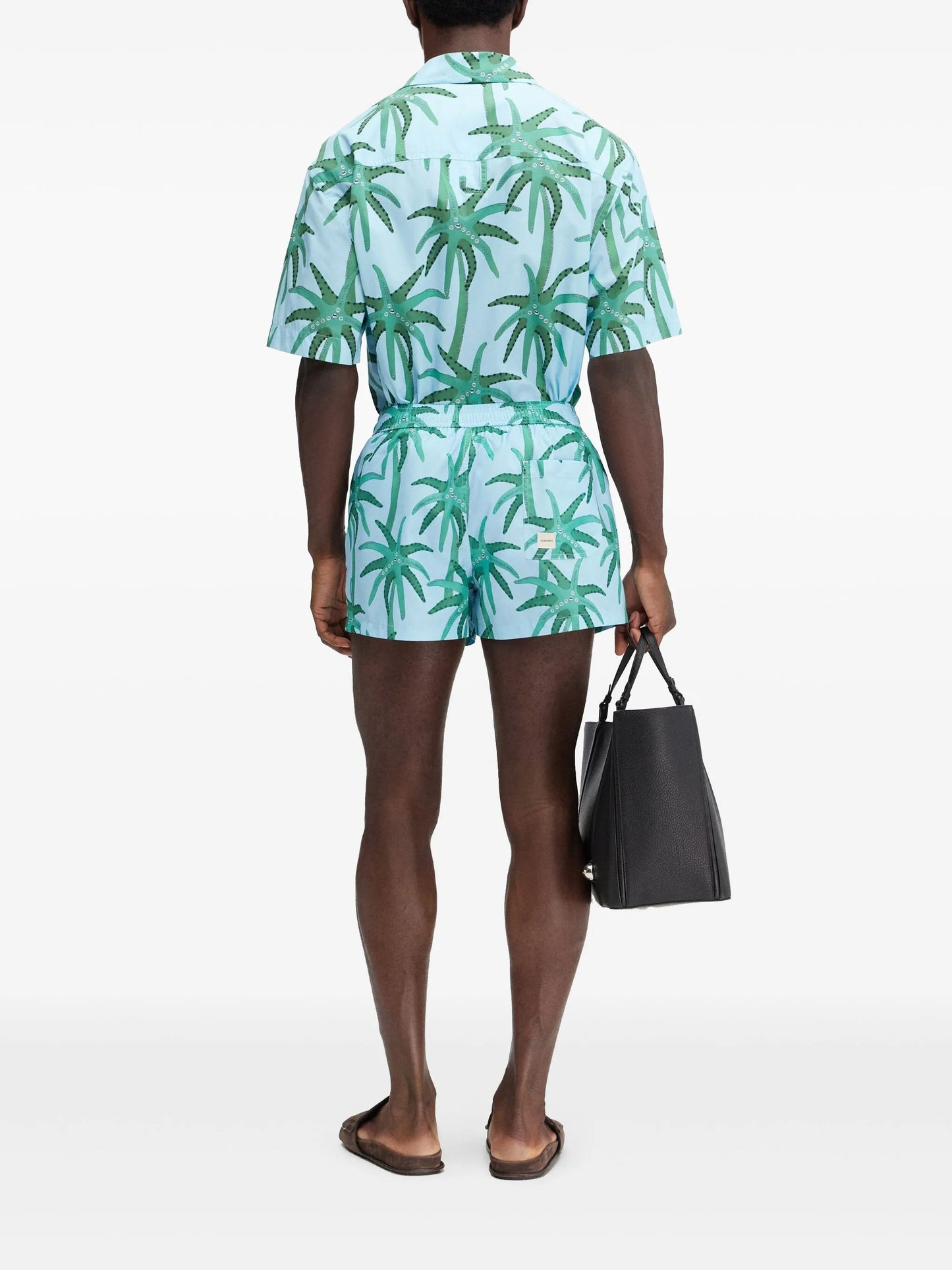 floral-print shorts