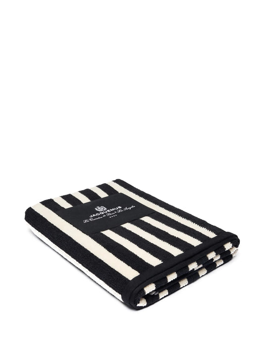striped beach towel