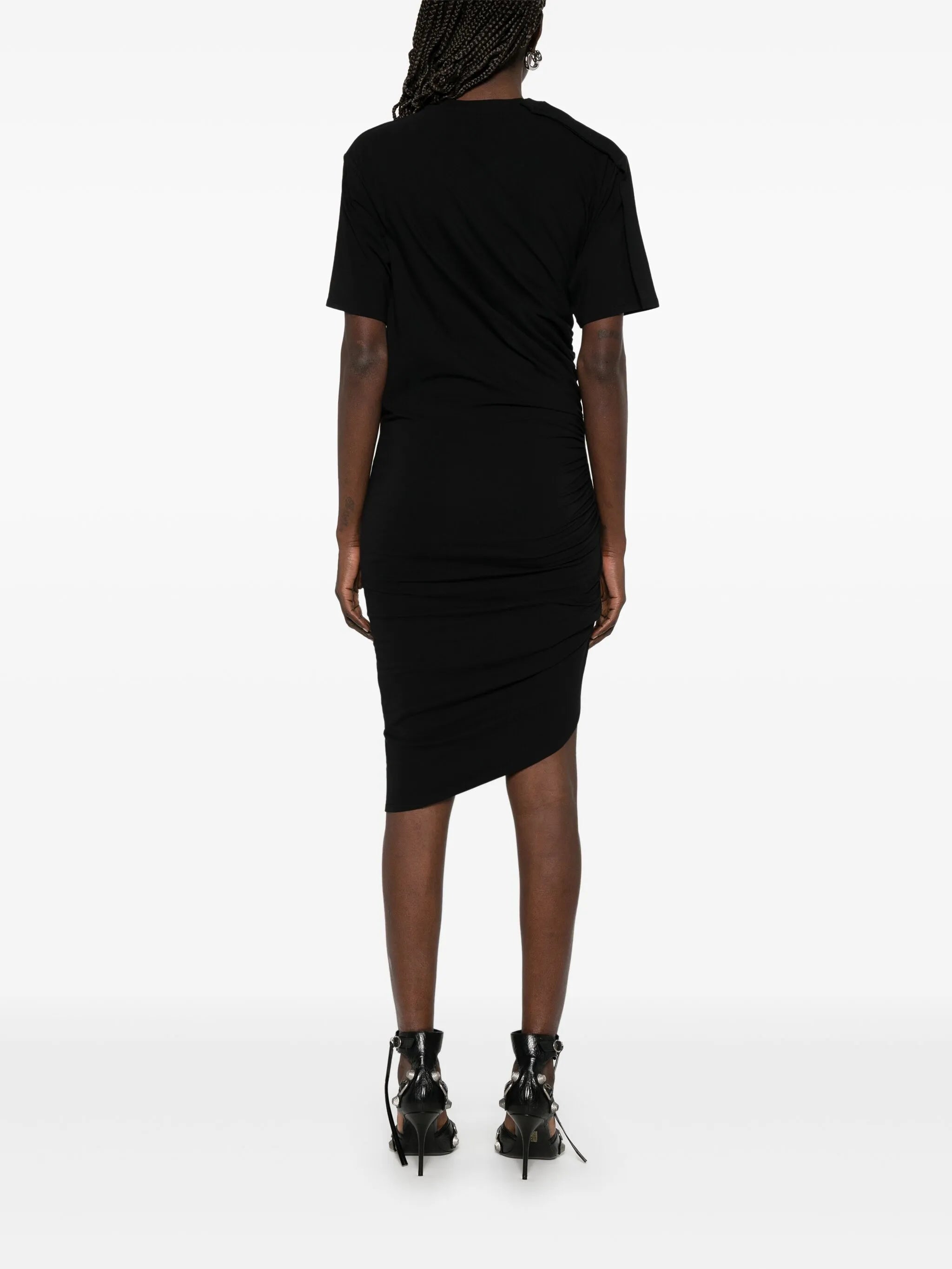 piercing-detail midi dress