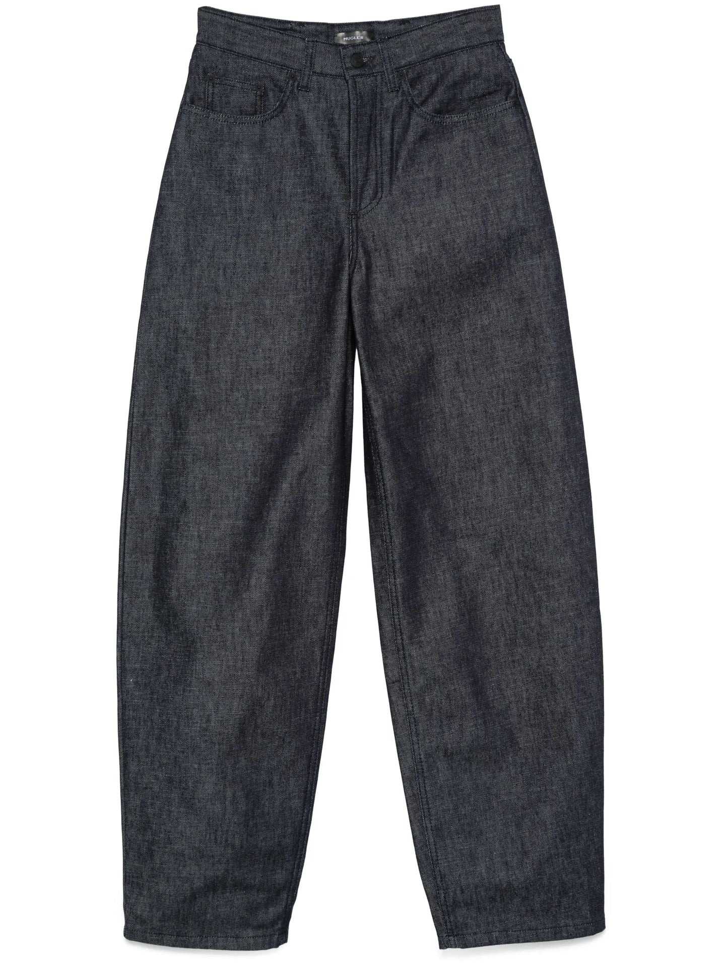 lace-up wide leg jeans