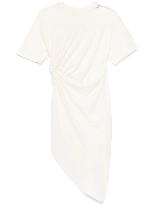 piercing-detail midi dress