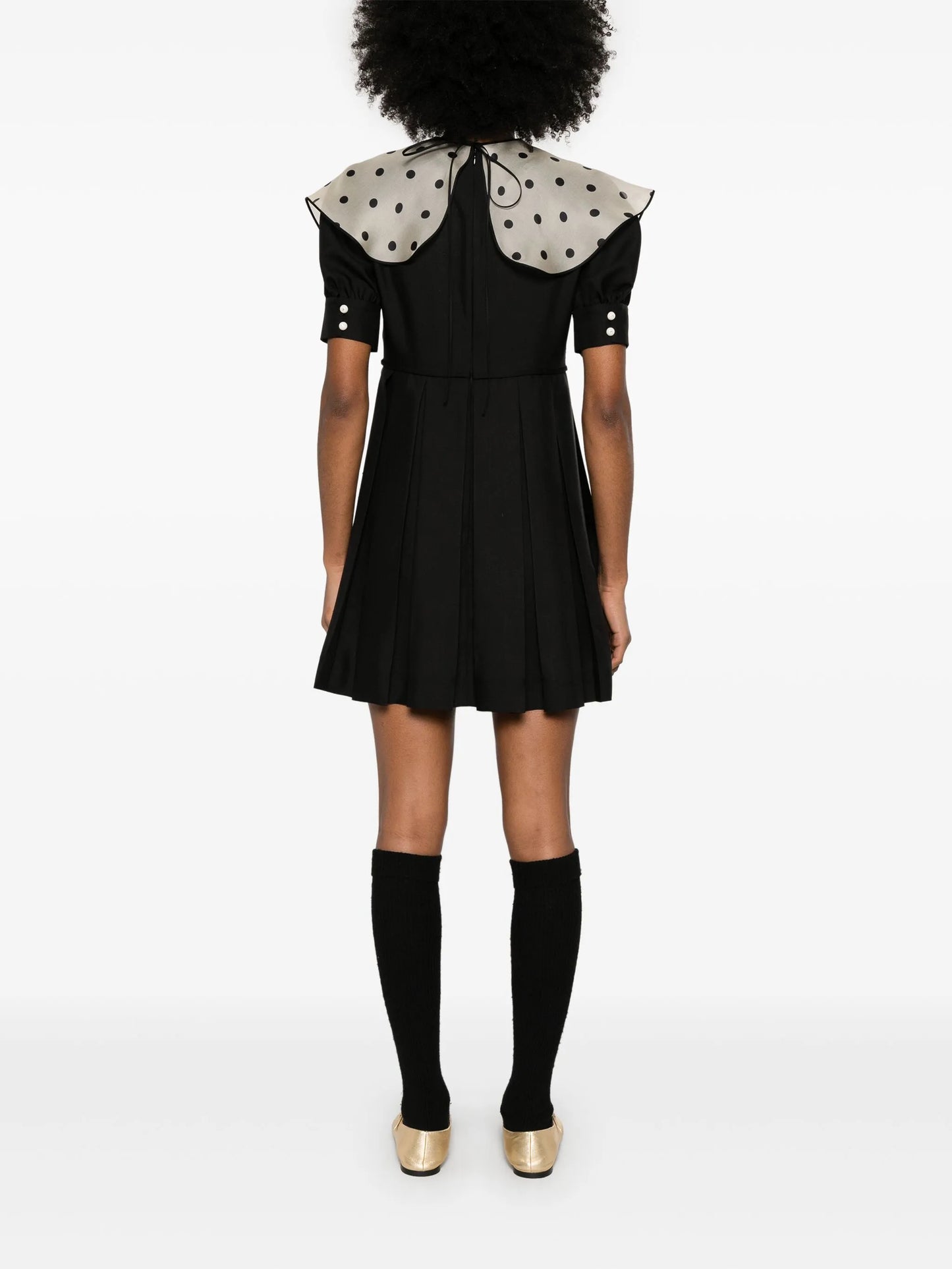polka dot-print mini dress
