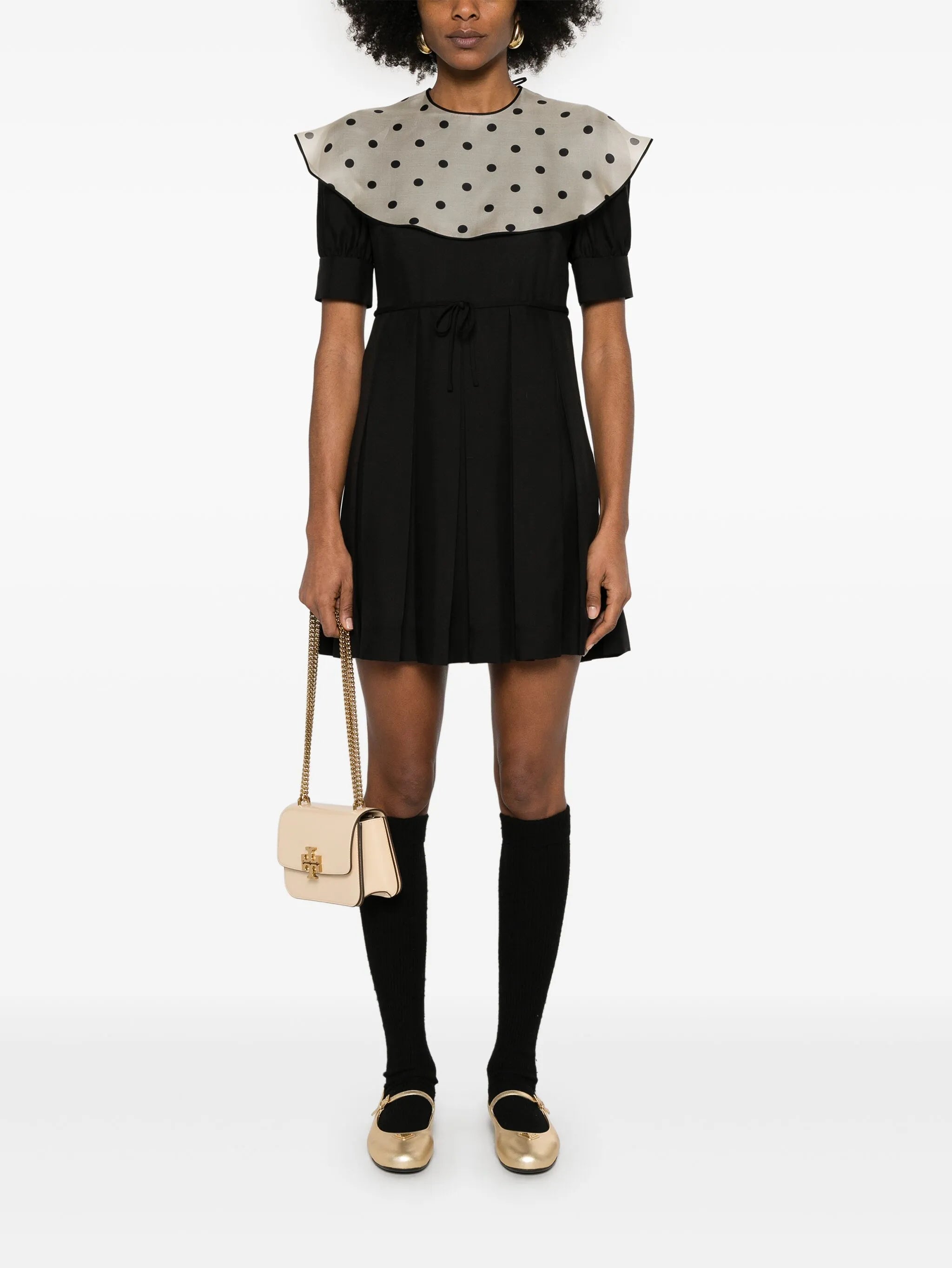 polka dot-print mini dress - Thumbnail 2