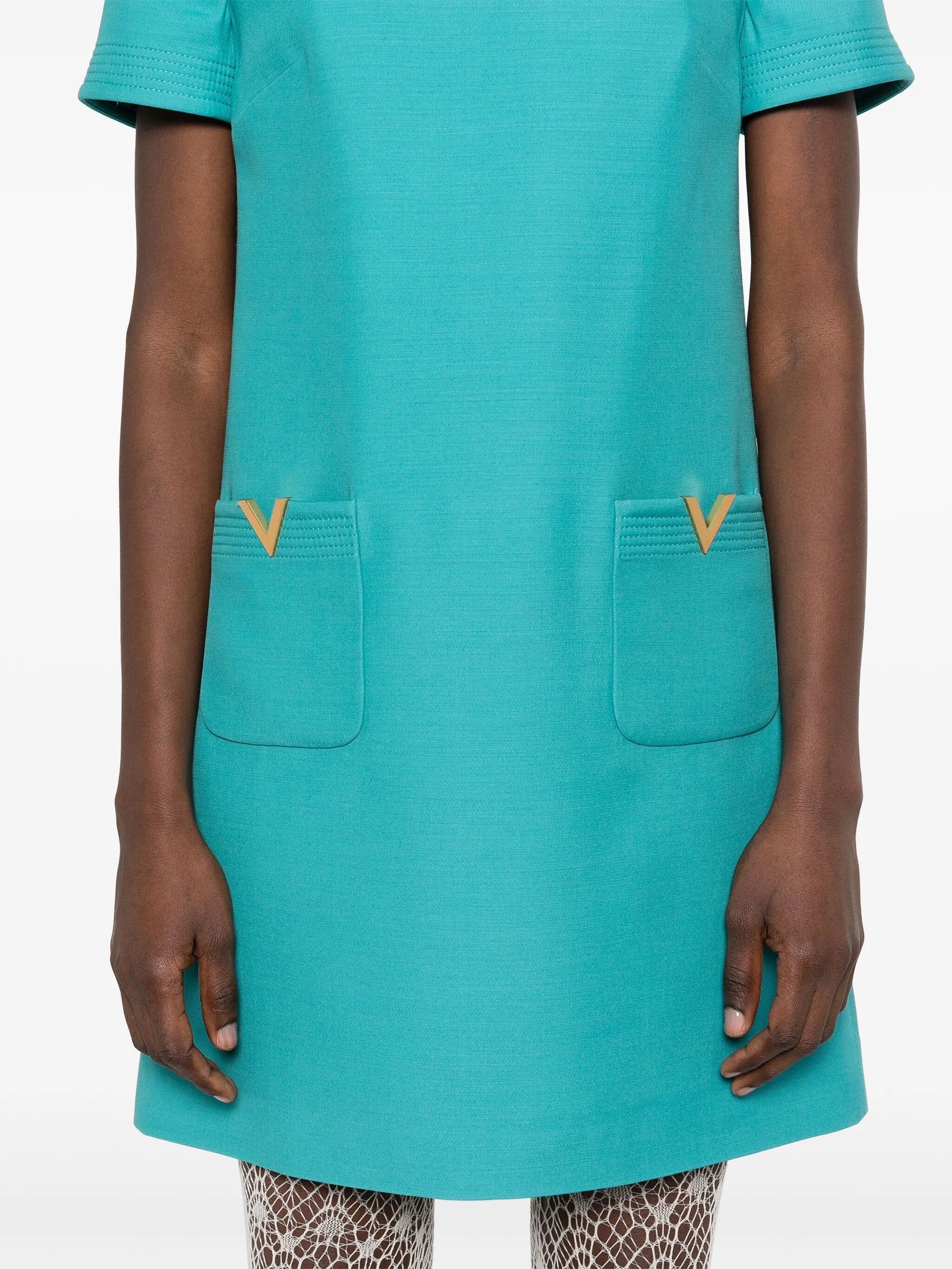 VGold mini dress