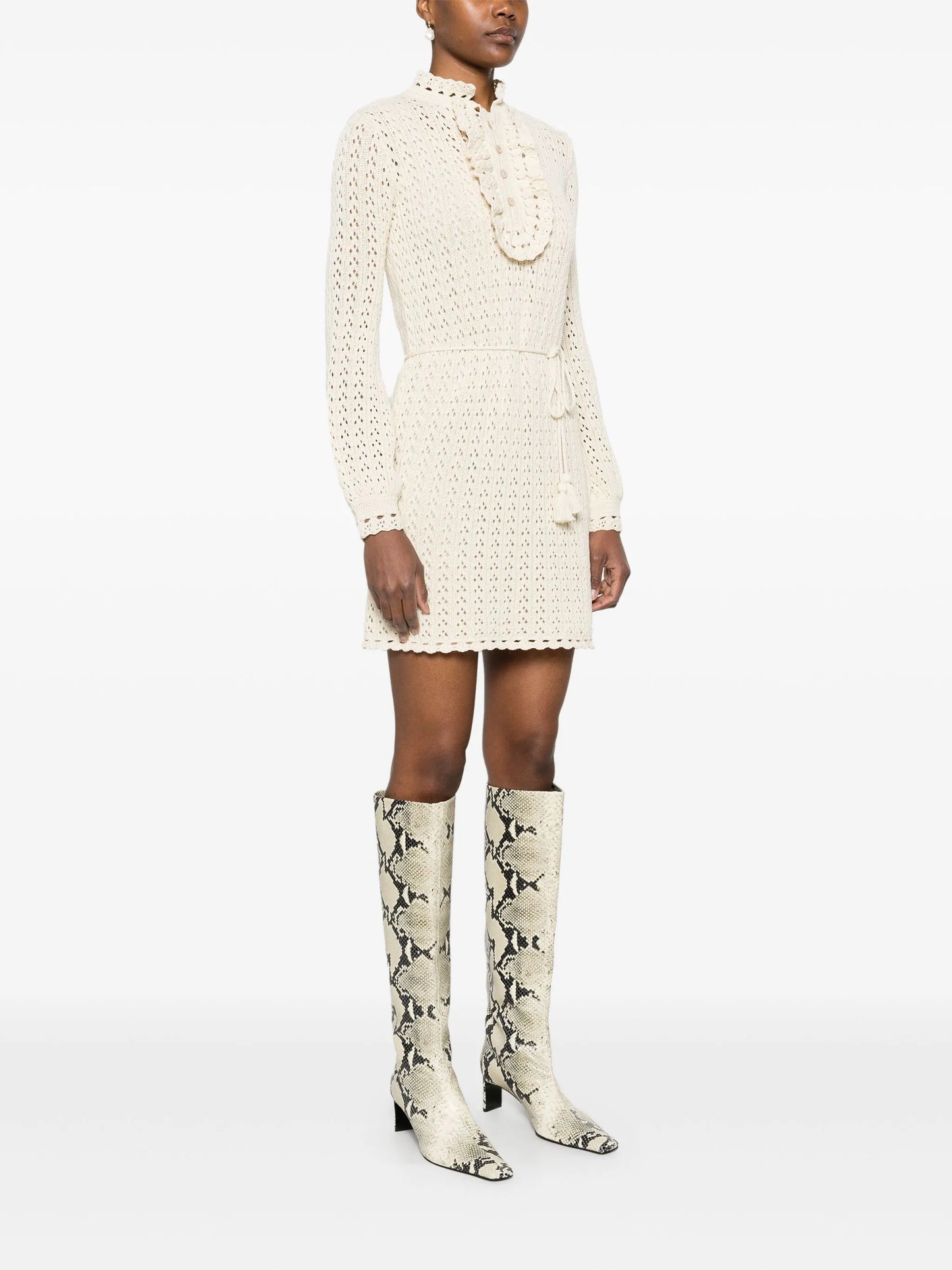 knitted mini dress