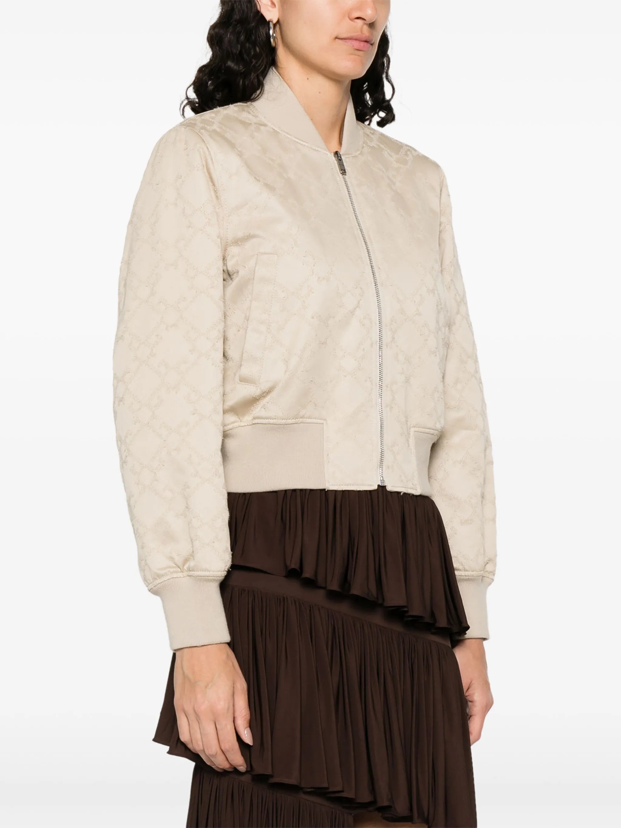 monogram bomber jacket