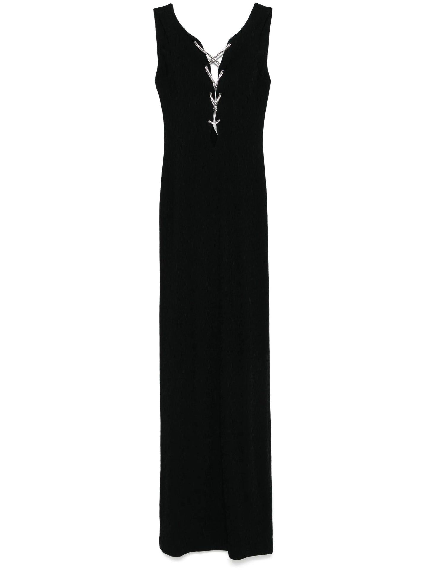 lace-up gown