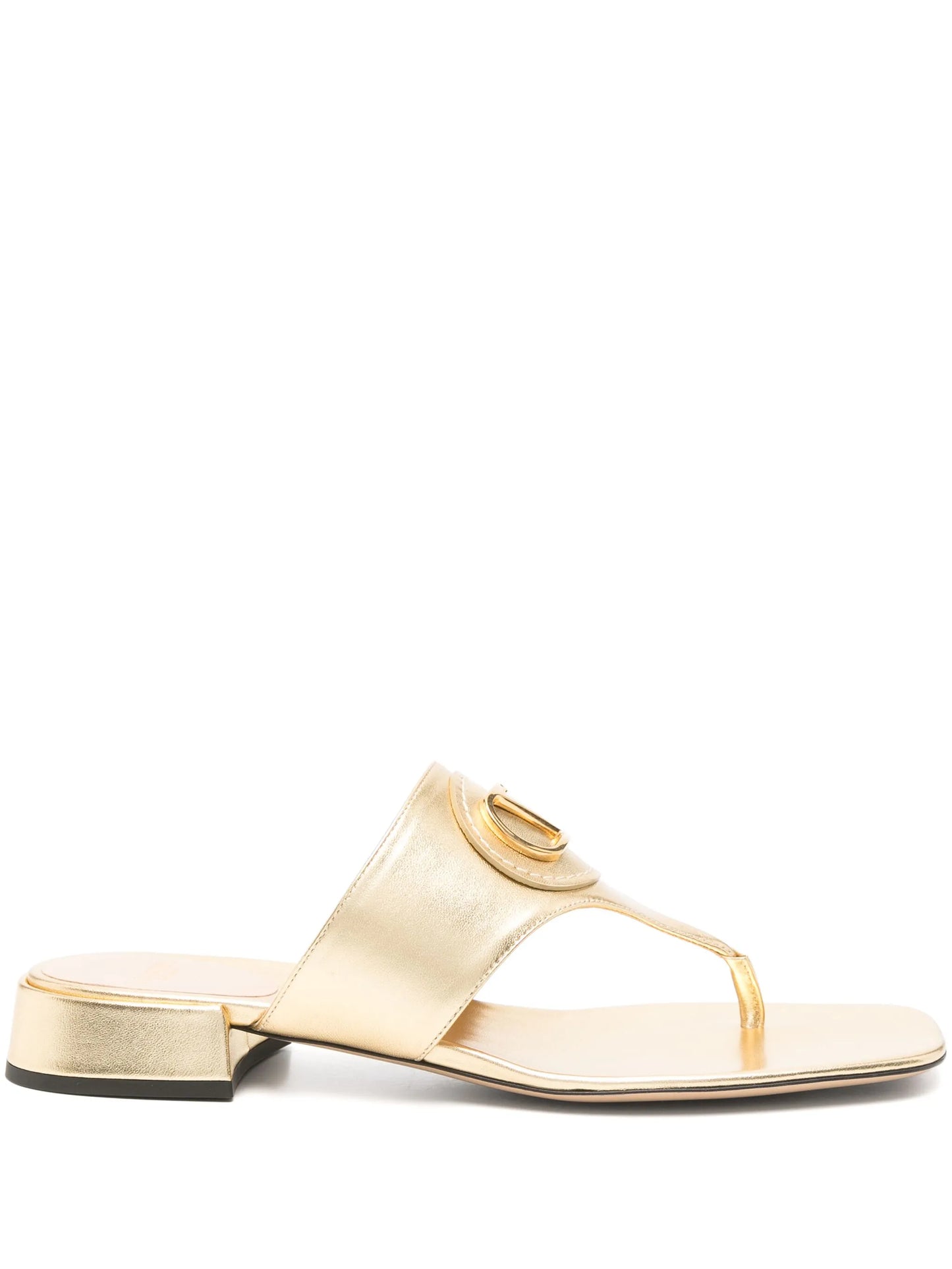 VLogo leather sandals