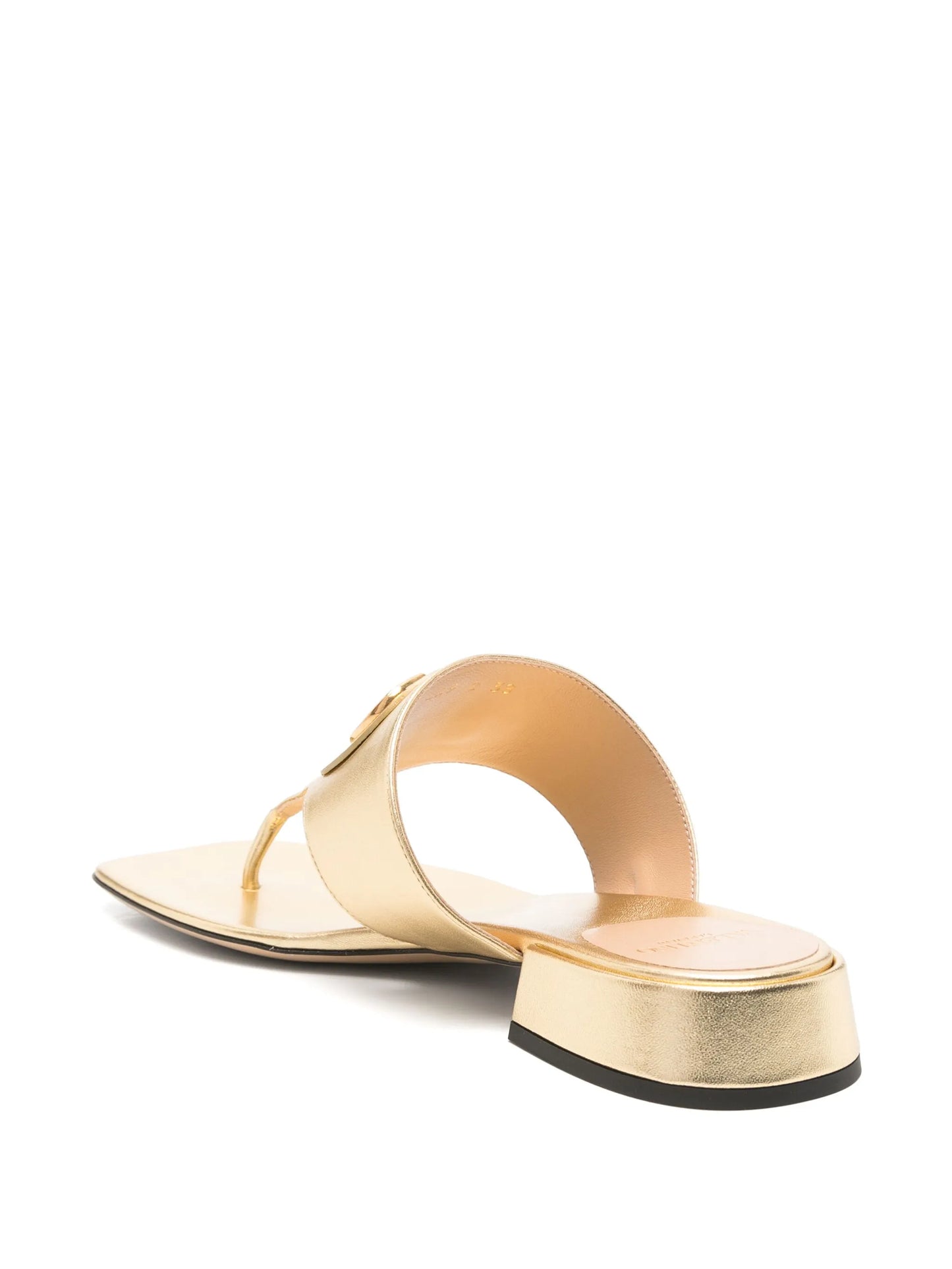 VLogo leather sandals