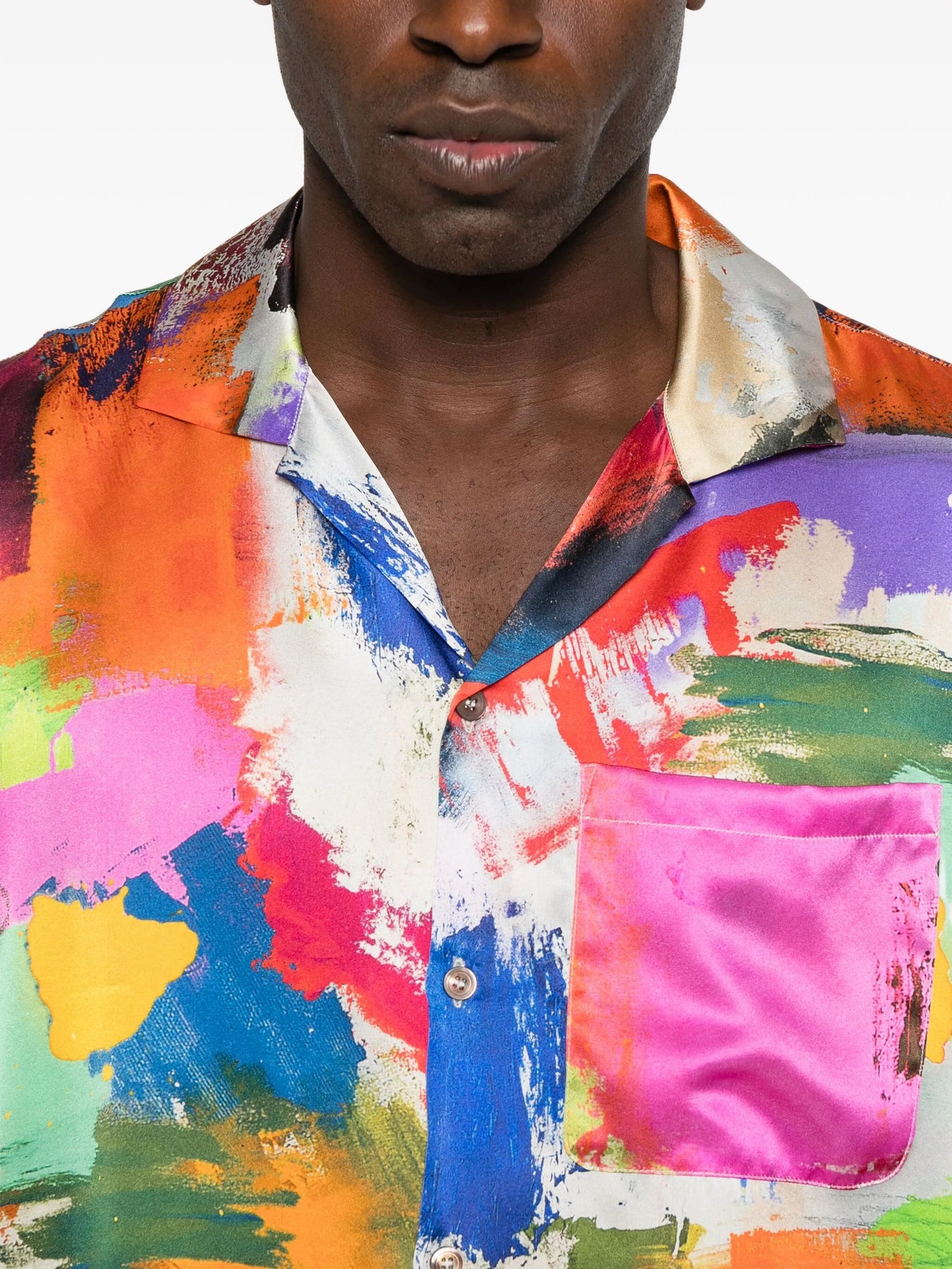 Parker brush-print shirt