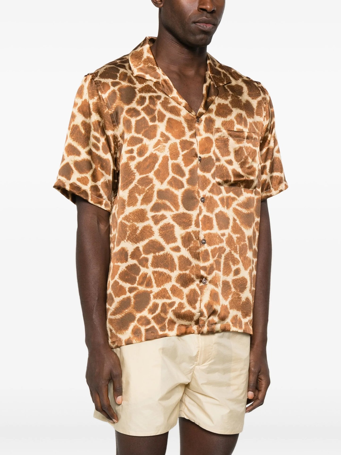 Parker giraffe-print shirt