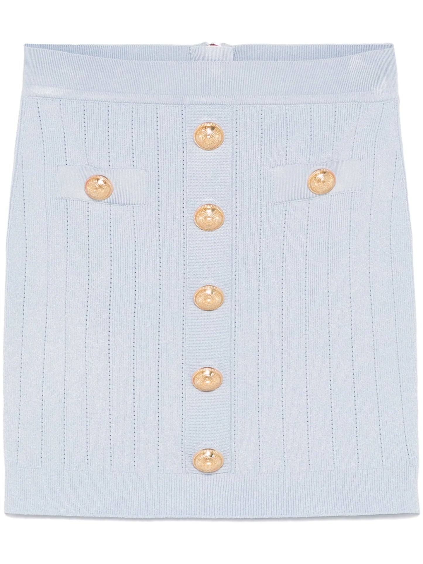 Coin-buttons detailed mini skirt