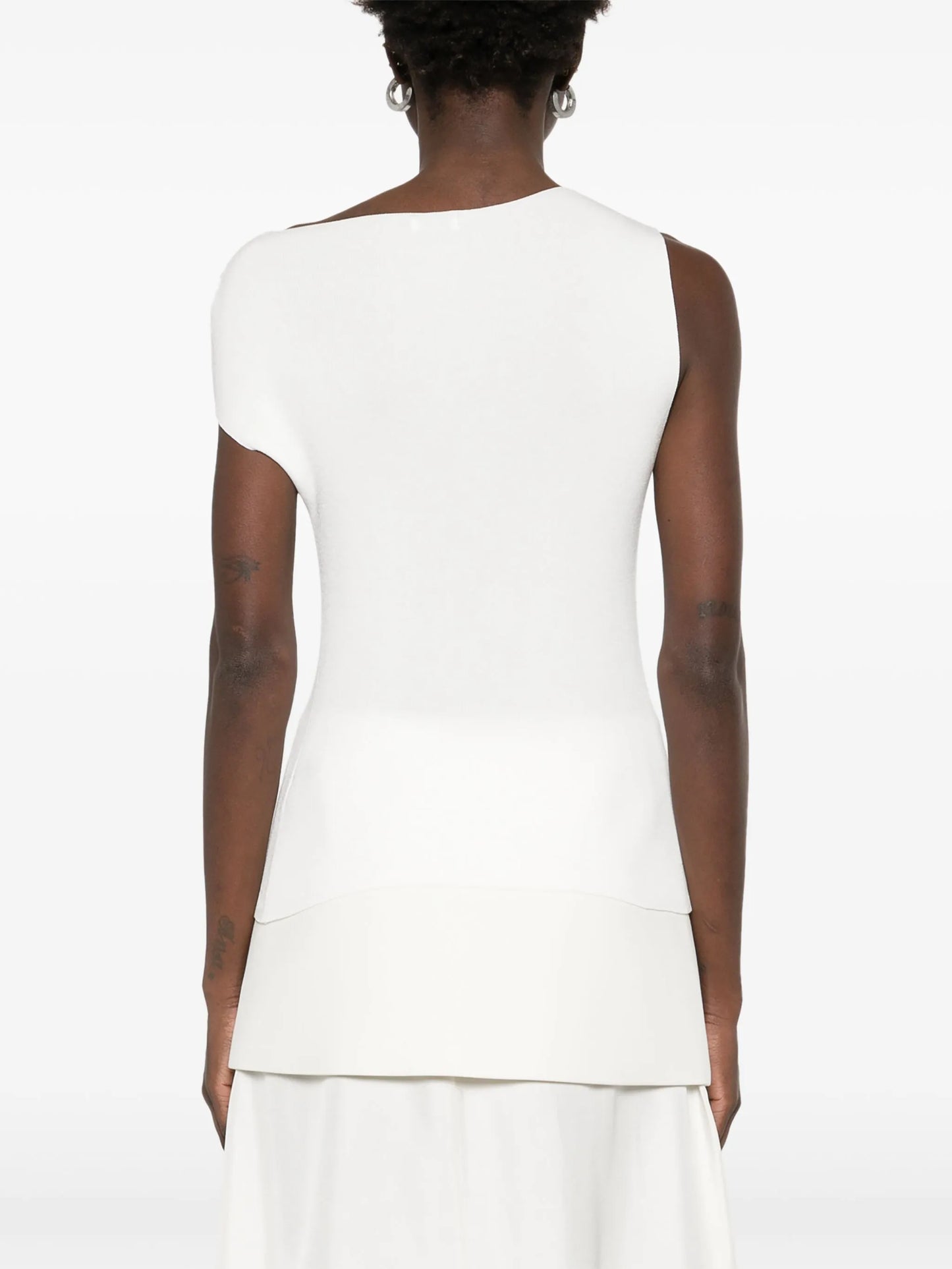 asymmetric-neck top
