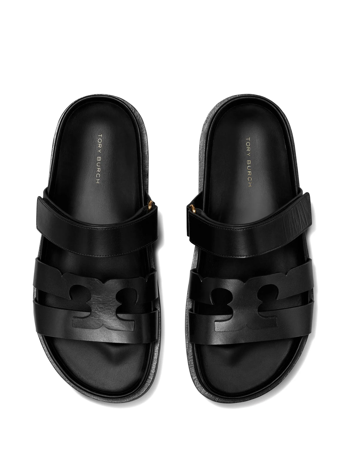 Ines touch-strap leather sandals