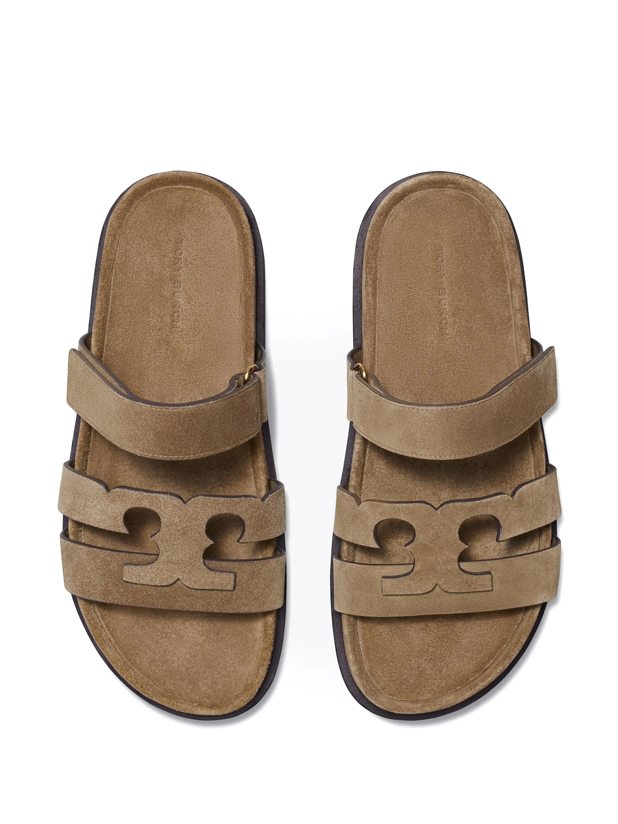Ines Sport touch-strap suede flat sandals