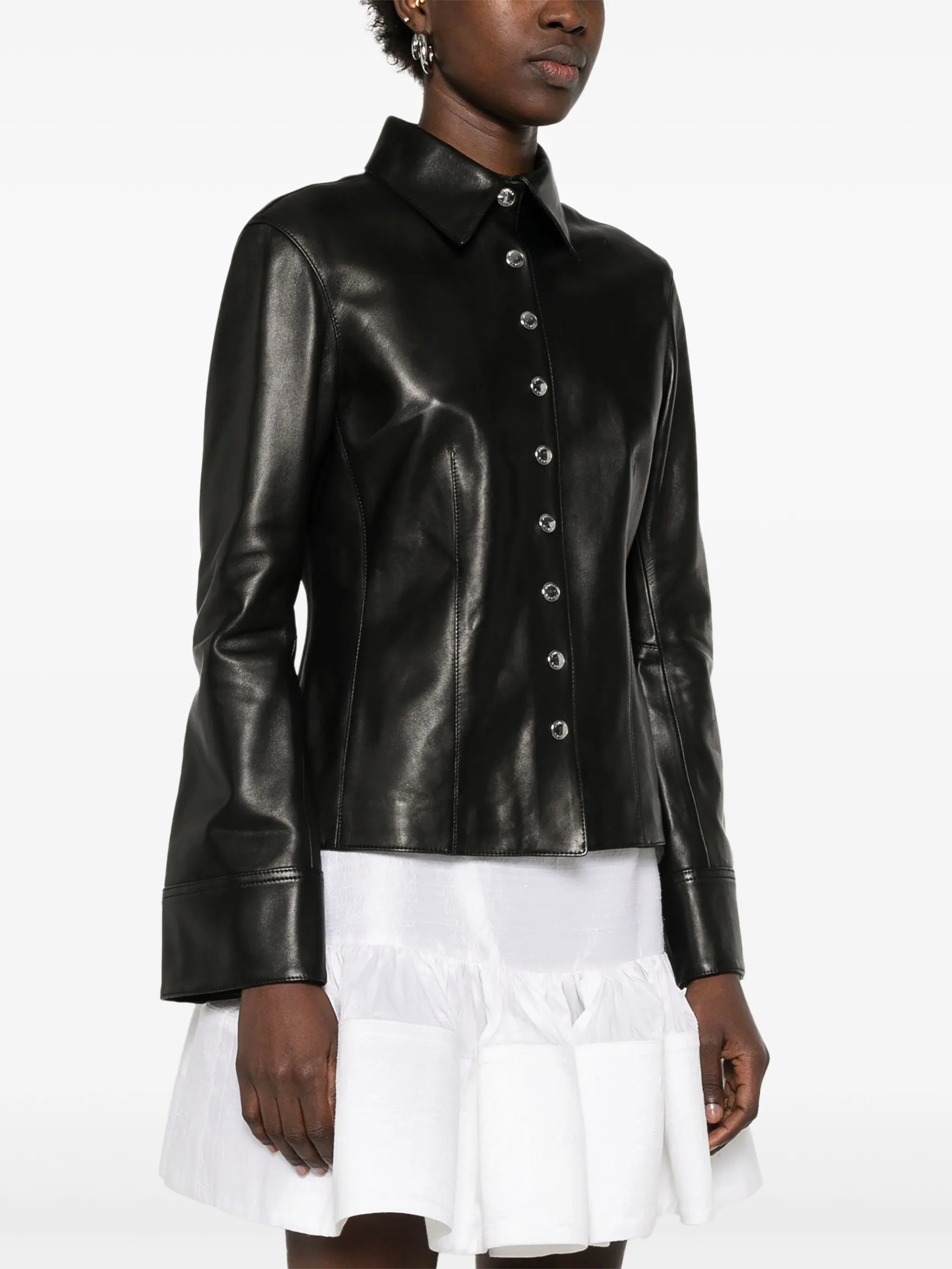 leather shirt