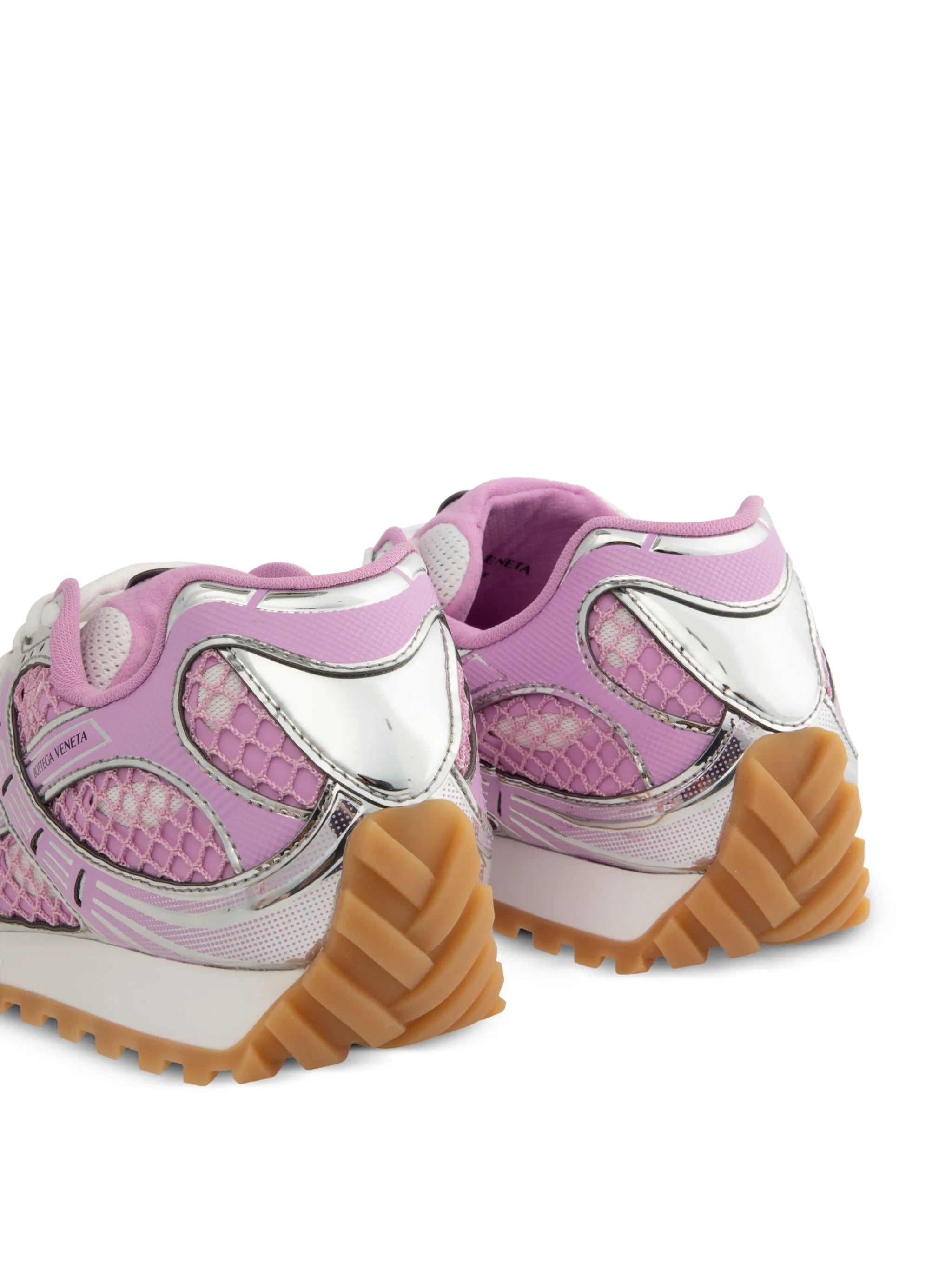Orbit metallic-finish sneakers