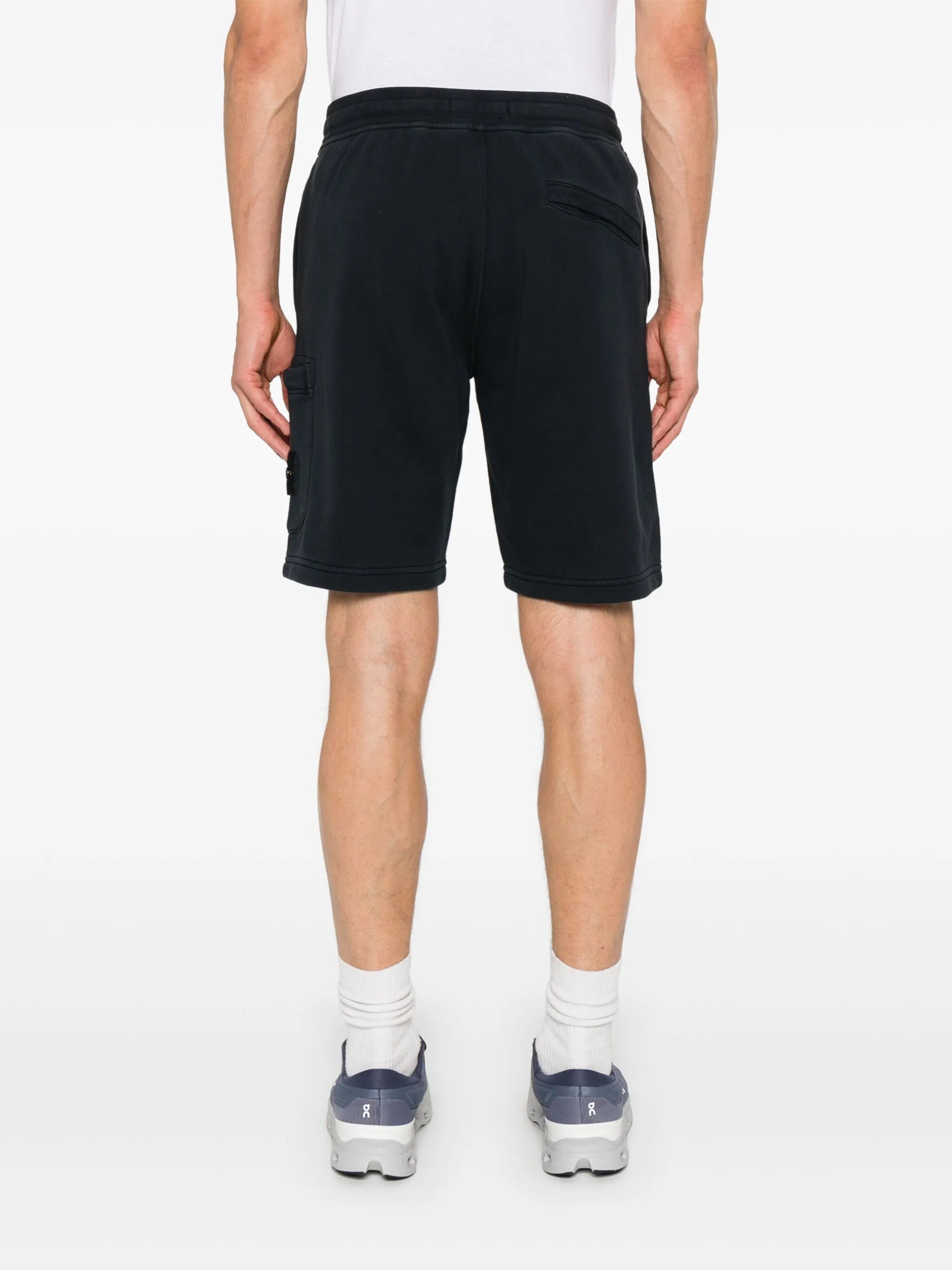logo-patch drawstring shorts