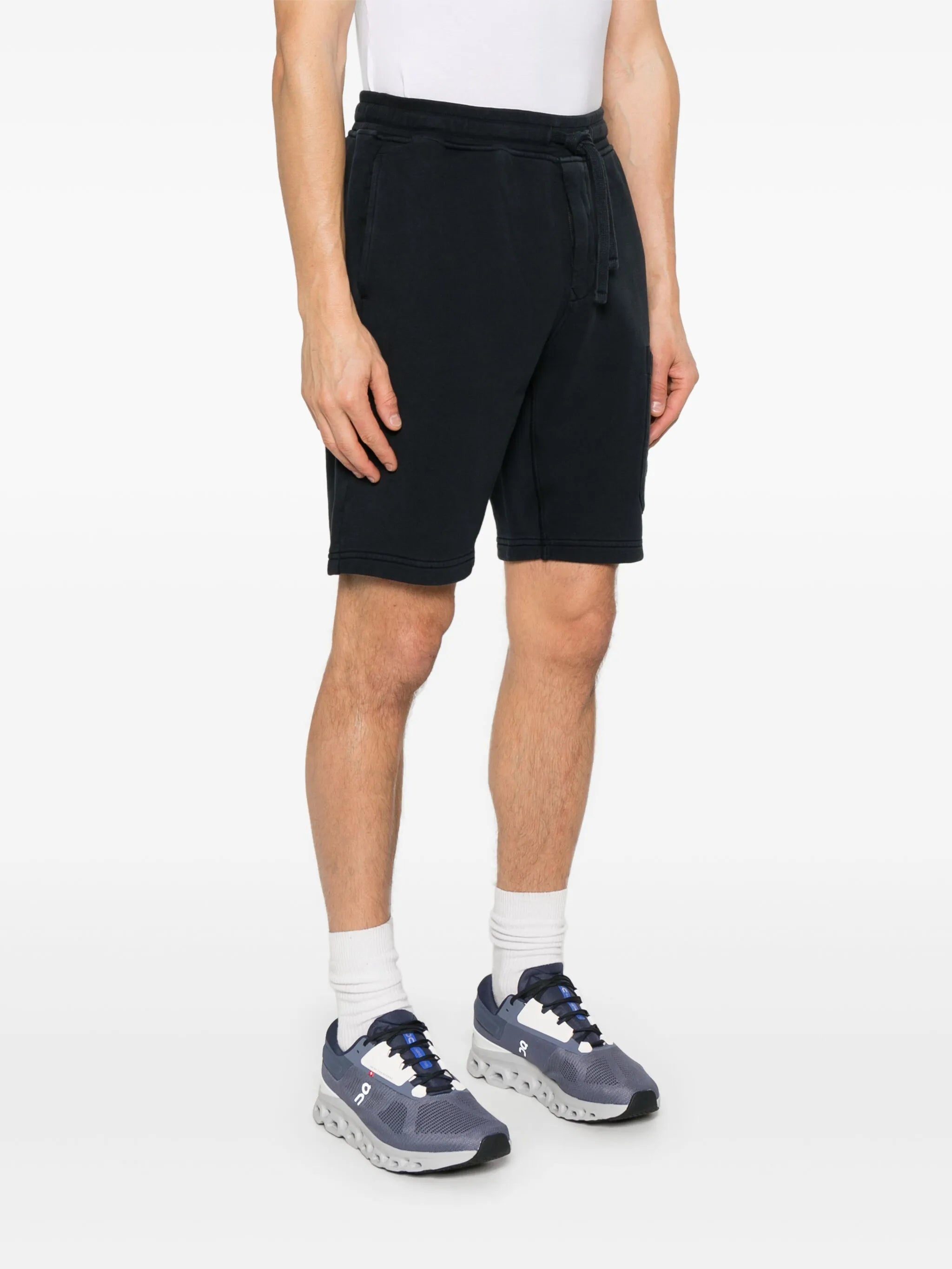 logo-patch drawstring shorts