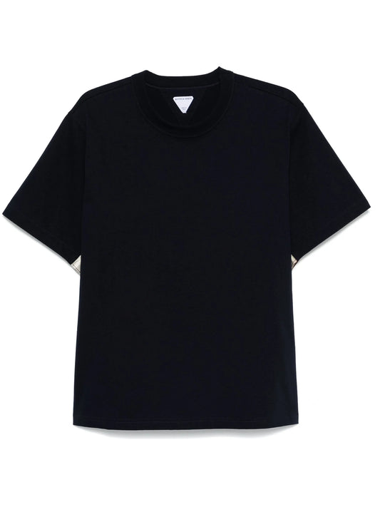 gingham cotton T-shirt