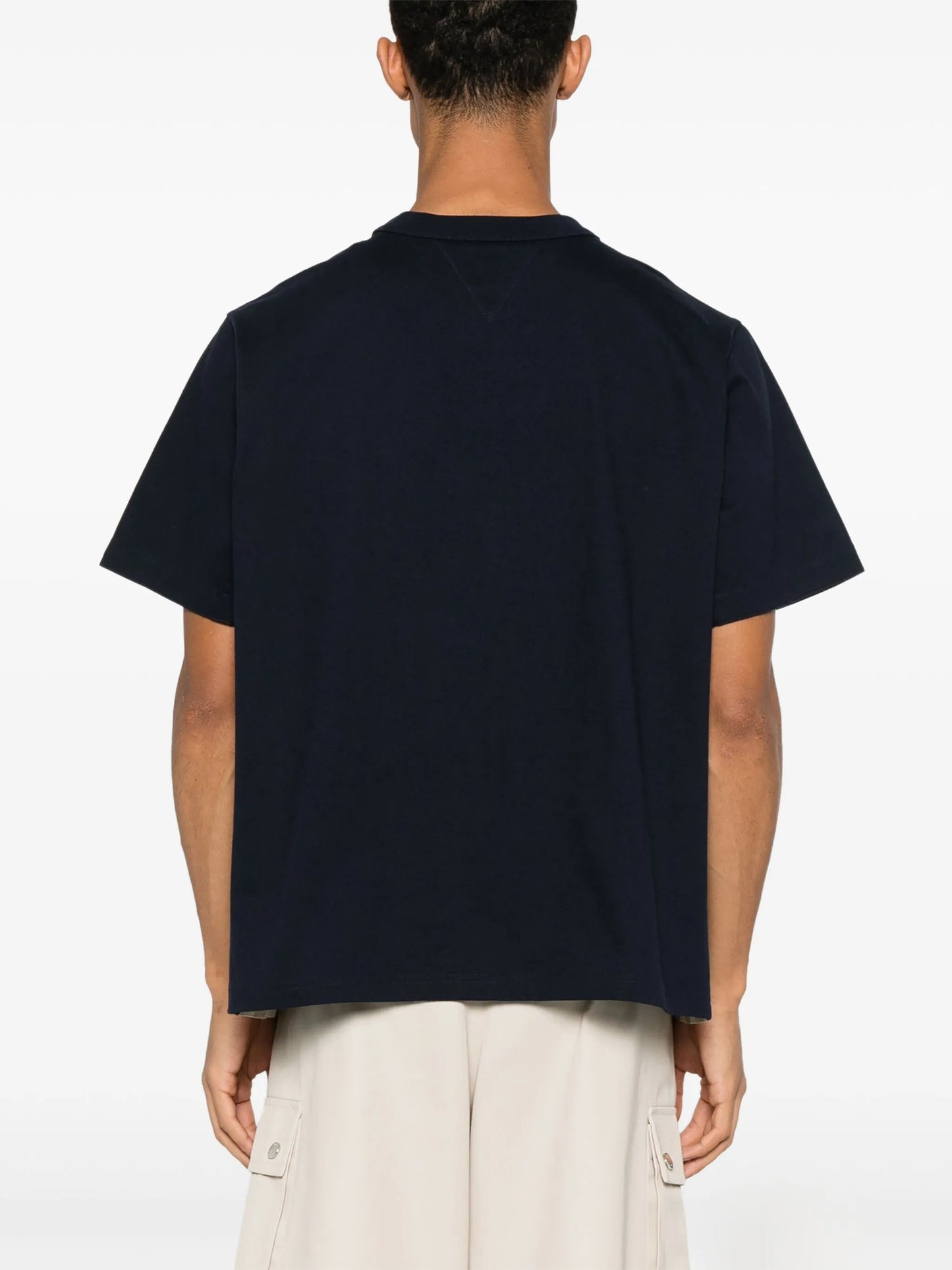 gingham cotton T-shirt