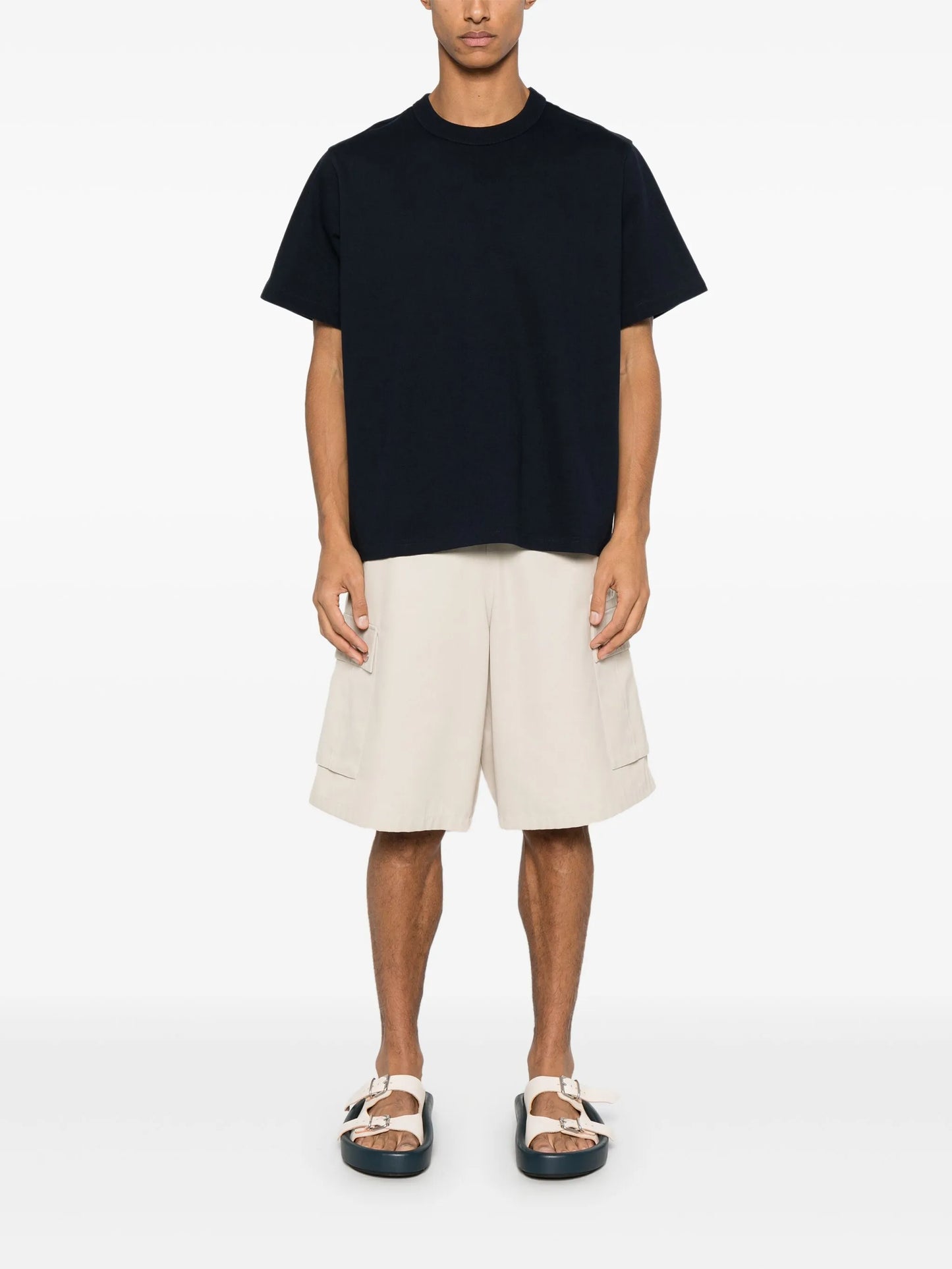 gingham cotton T-shirt