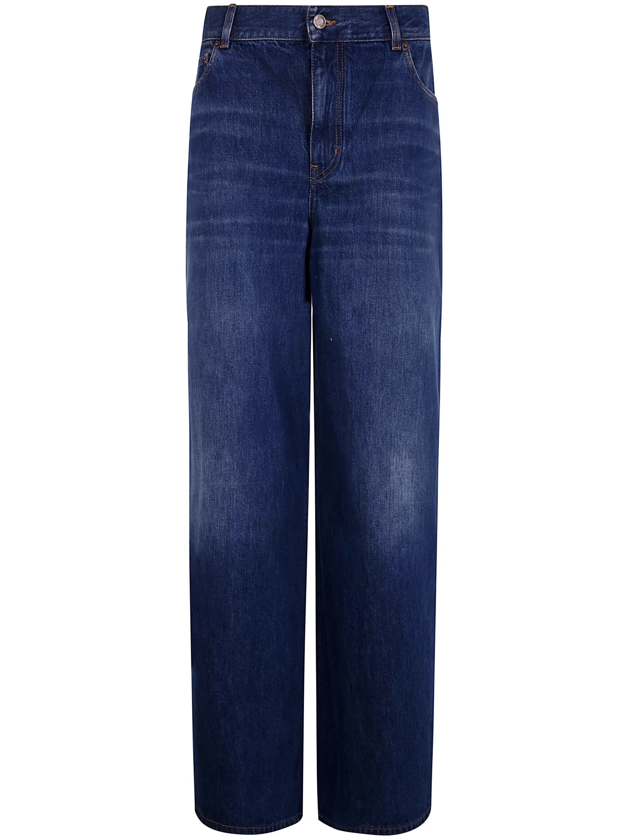 straight-leg jeans