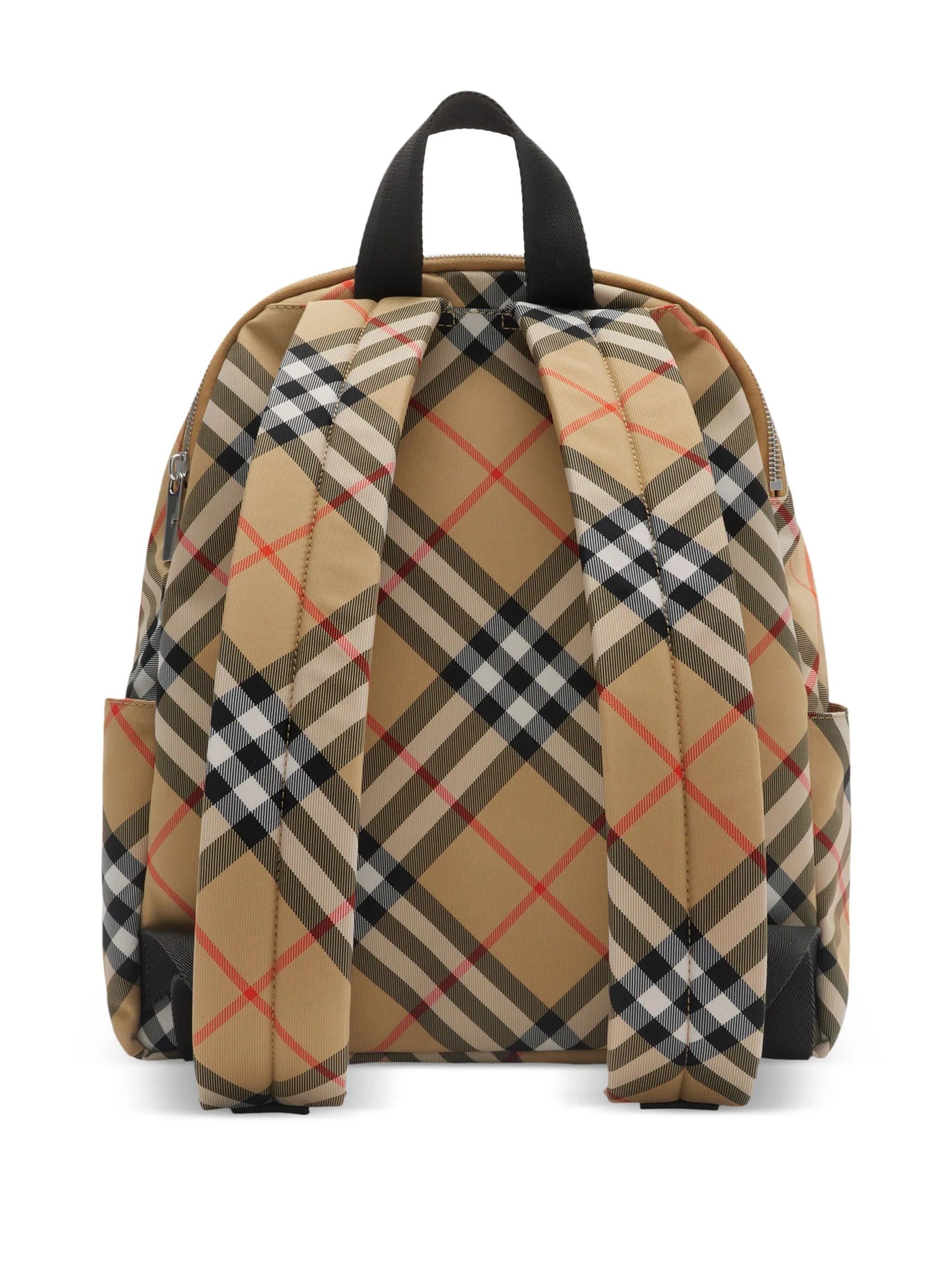 small check-pattern backpack