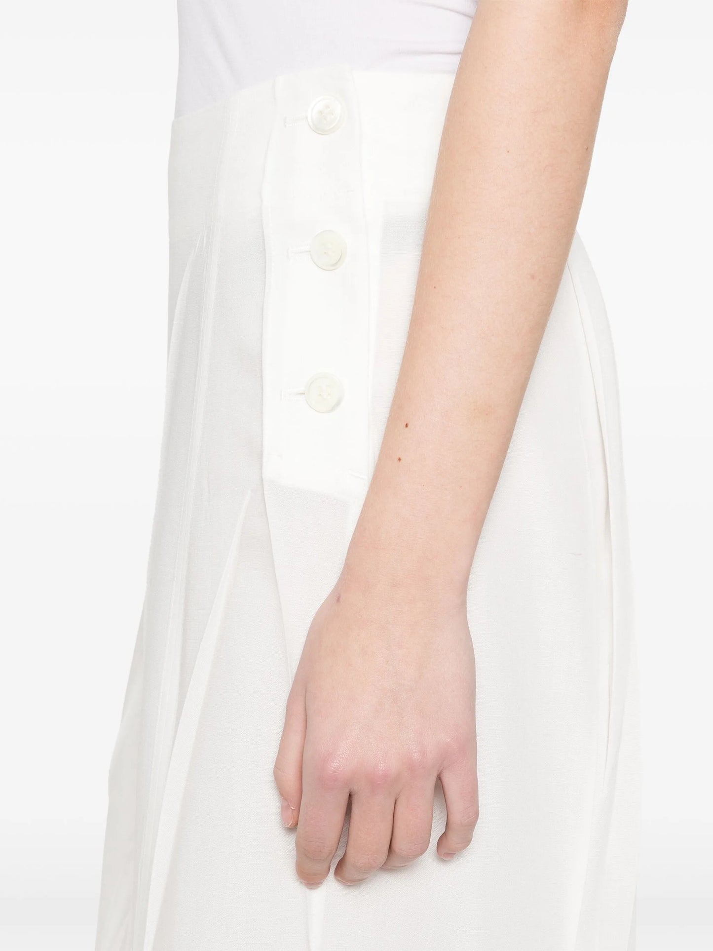 Pressed Form midi skirt