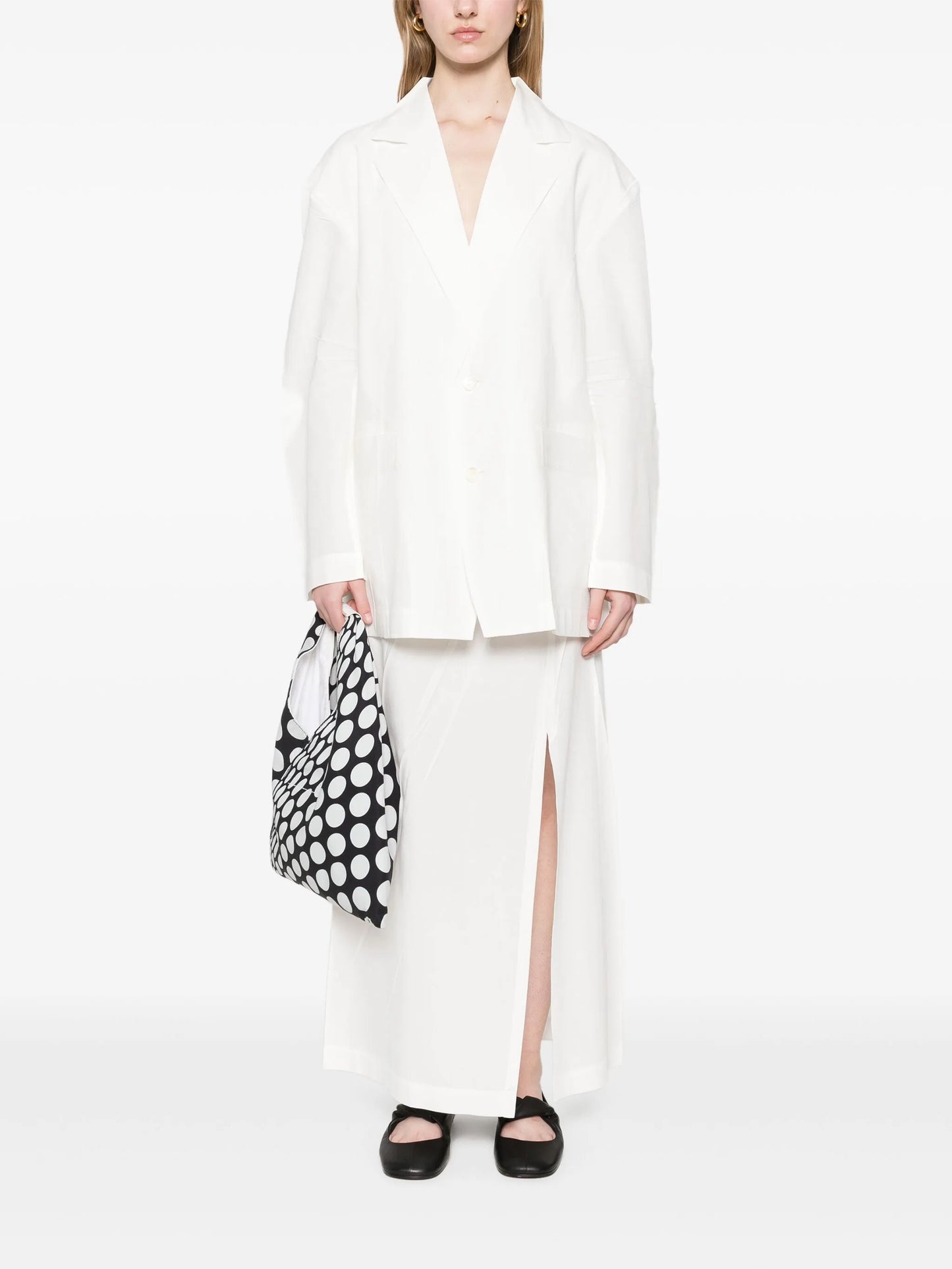 Pressed Form midi skirt