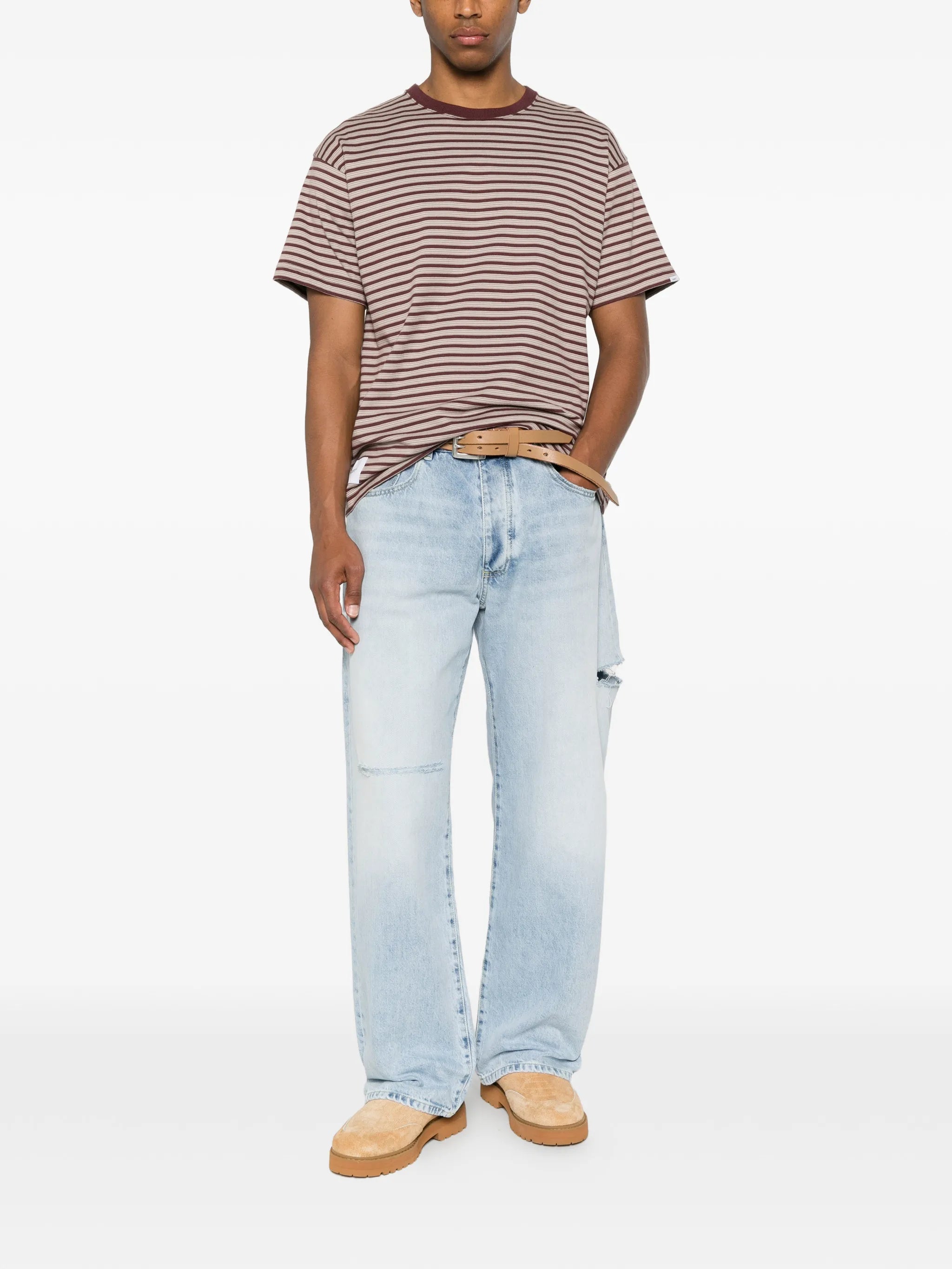 striped crew-neck T-shirt