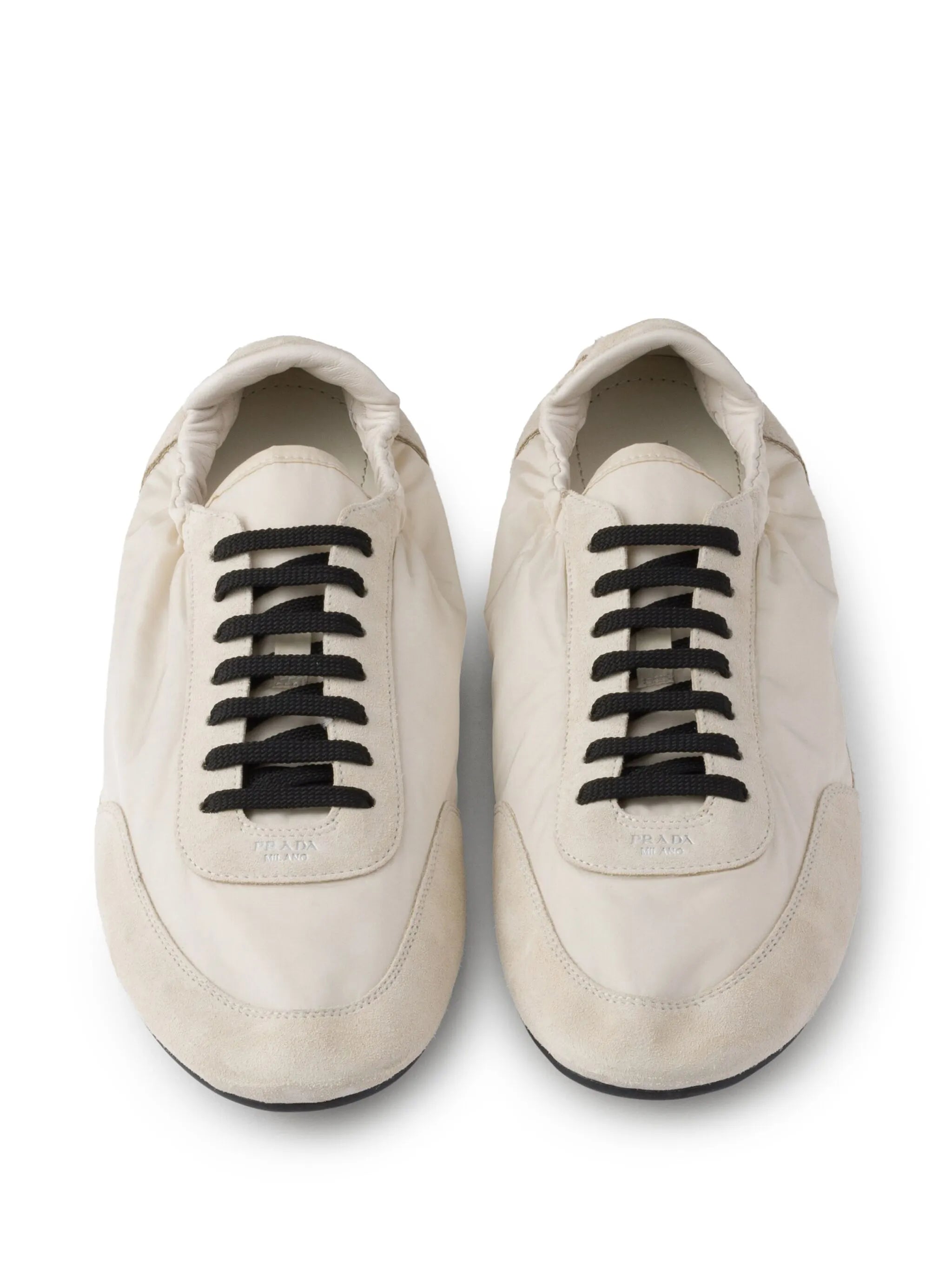 Collapse Re-Nylon suede sneakers