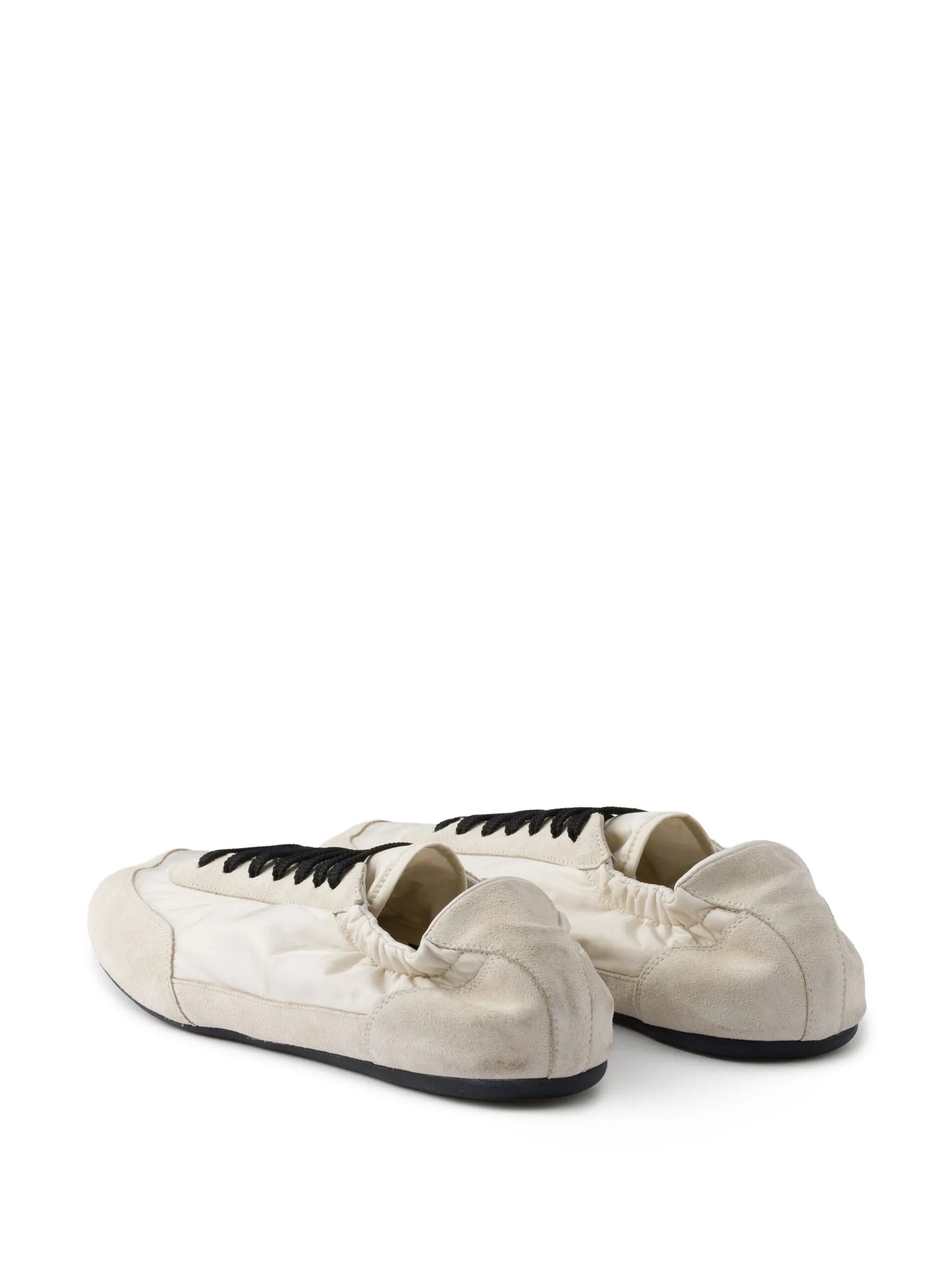 Collapse Re-Nylon suede sneakers