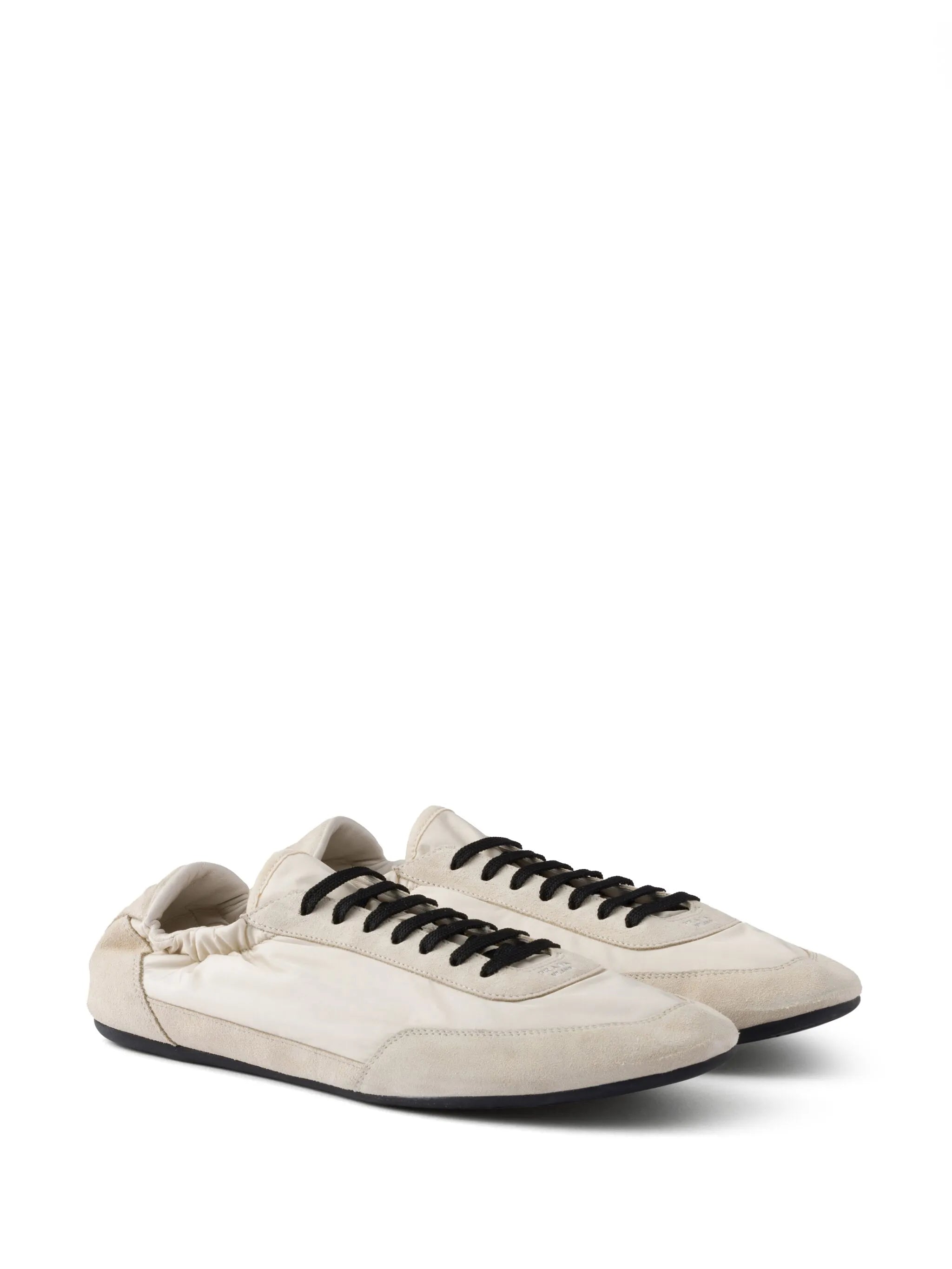 Collapse Re-Nylon suede sneakers