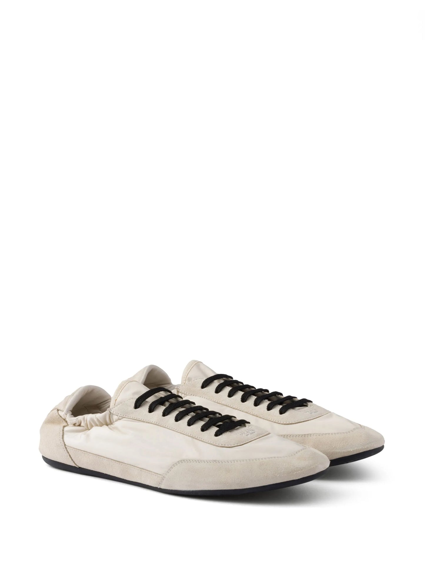 Collapse Re-Nylon suede sneakers