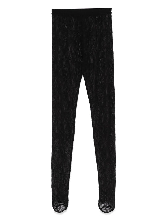 lace stirrup tights