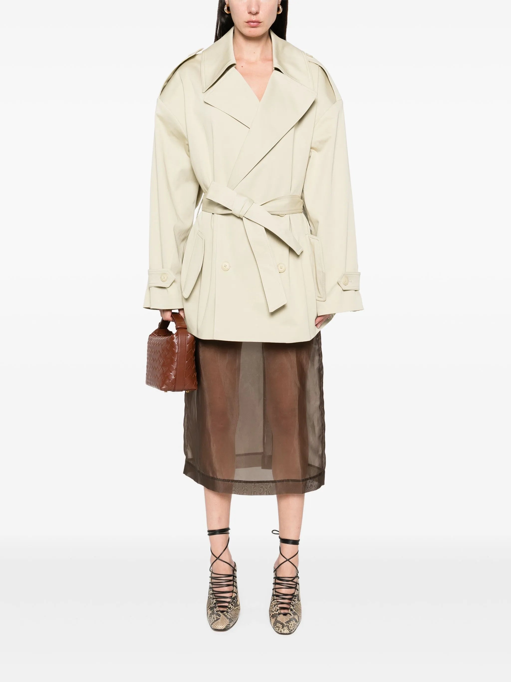 Zurich short trench coat