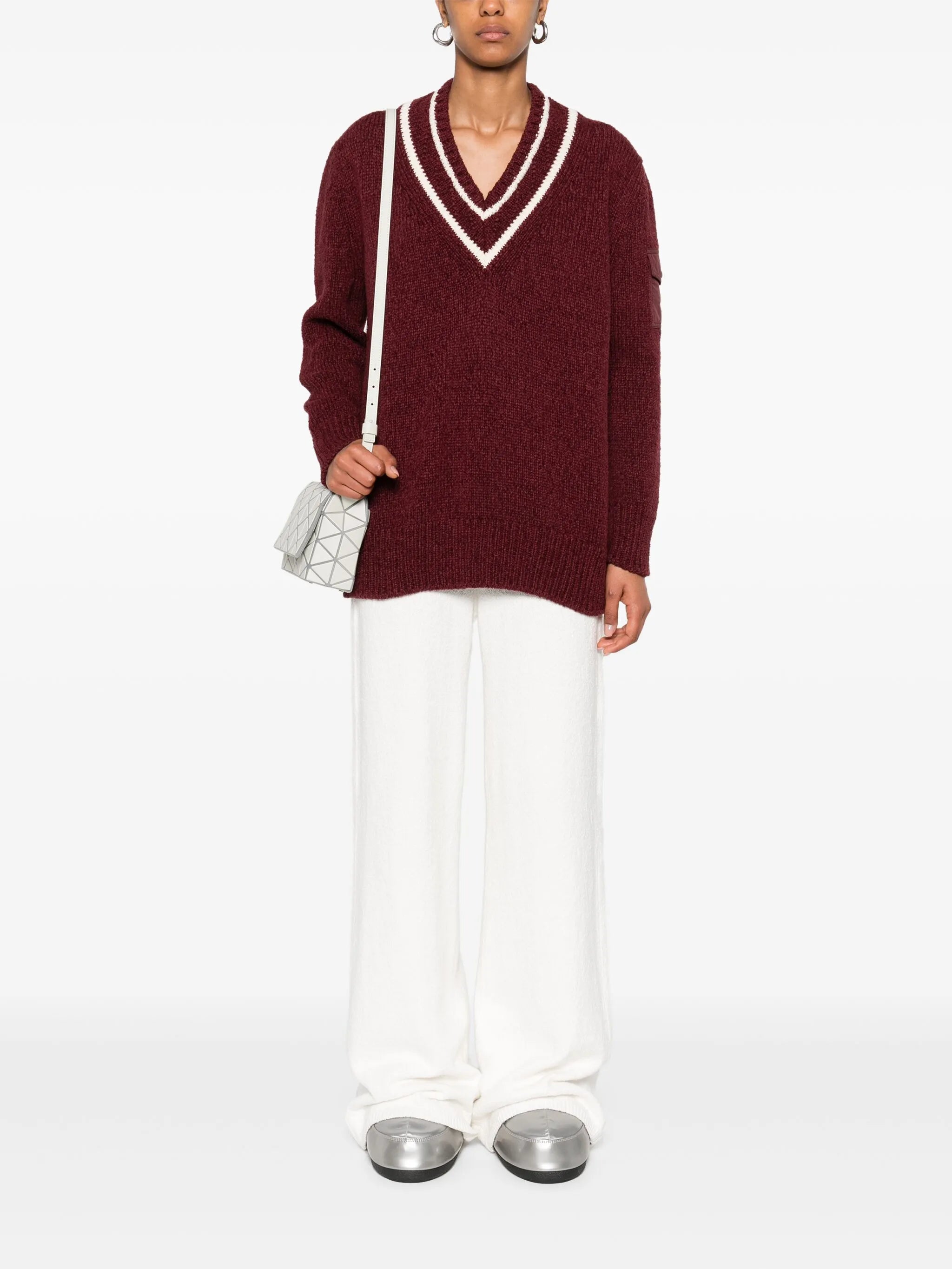 V-neck sweater