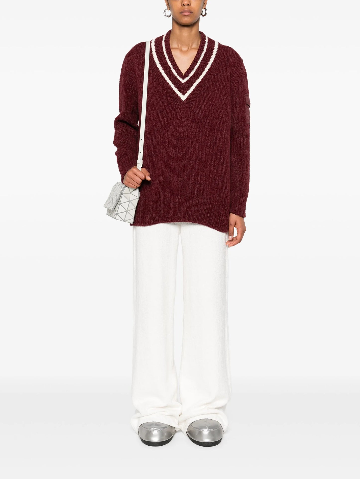 V-neck sweater