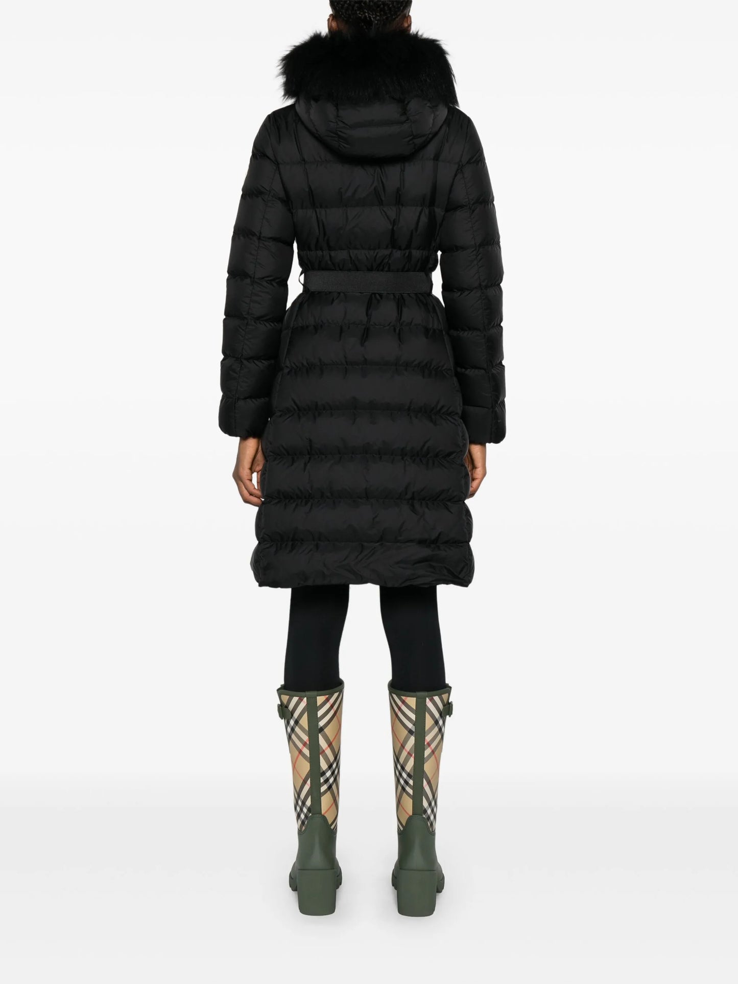 Khloesse trimmed quilted coat