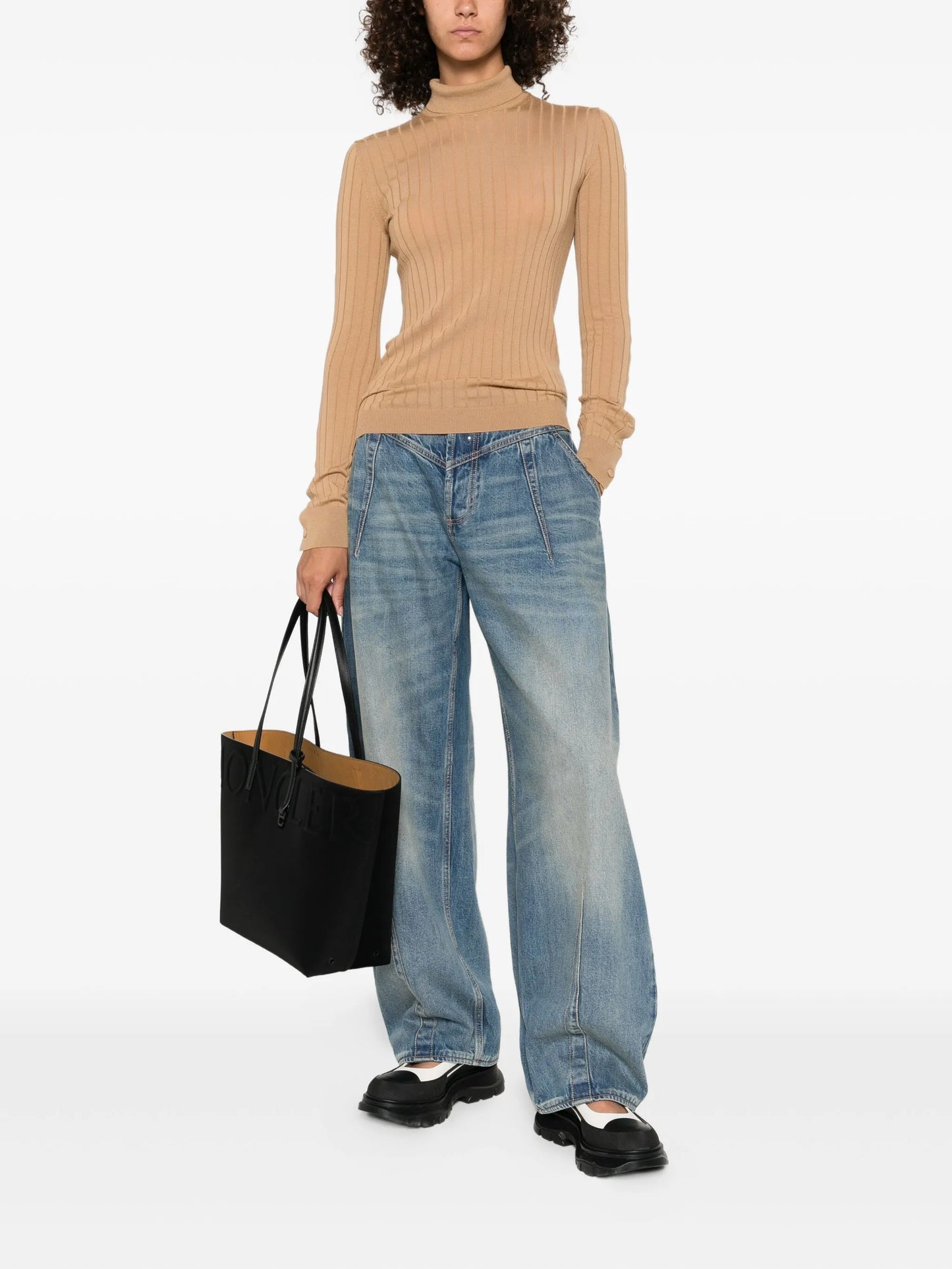 logo-patch ribbed top